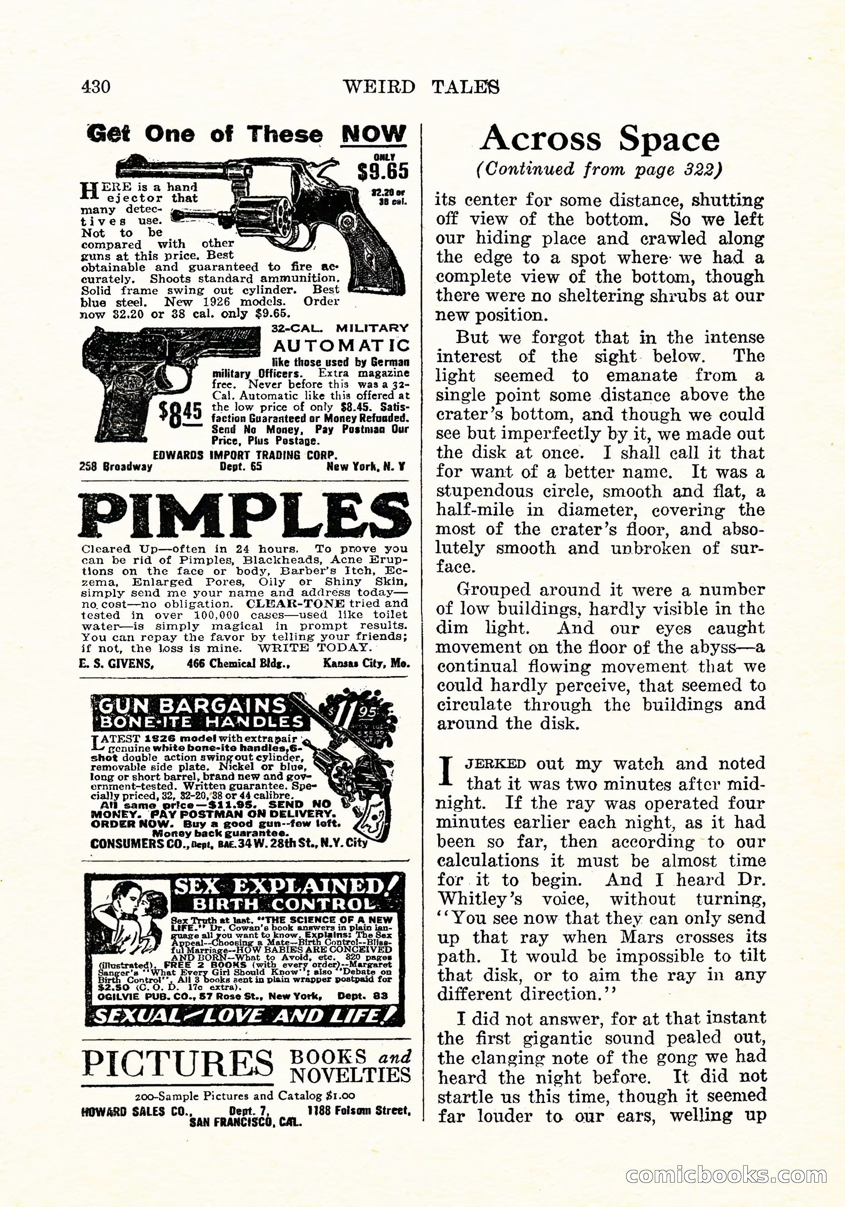 Weird Tales, September 1926 — page 143 of 146