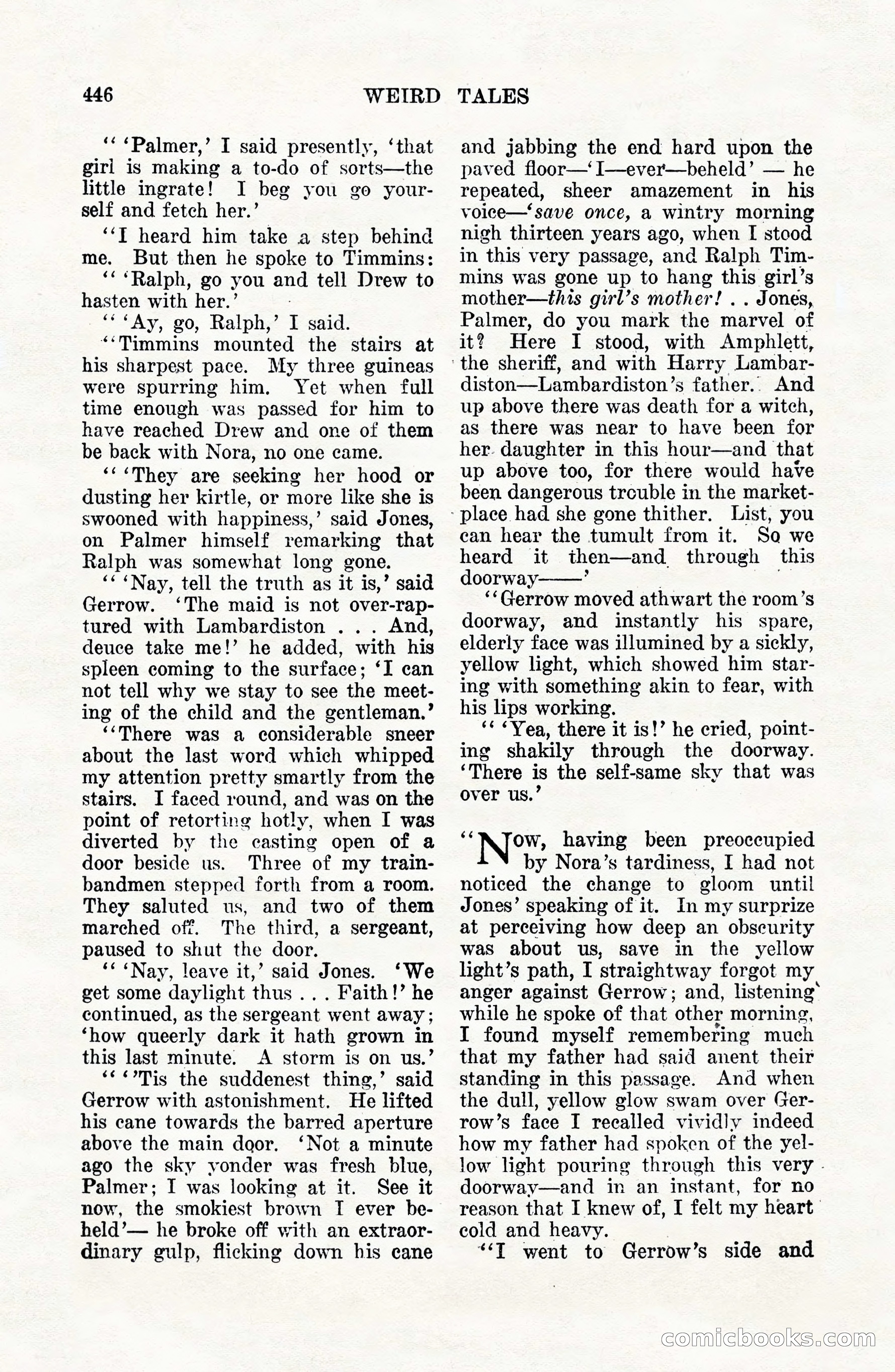 Weird Tales, Vol. VIII, No. 4 — page 16 of 148