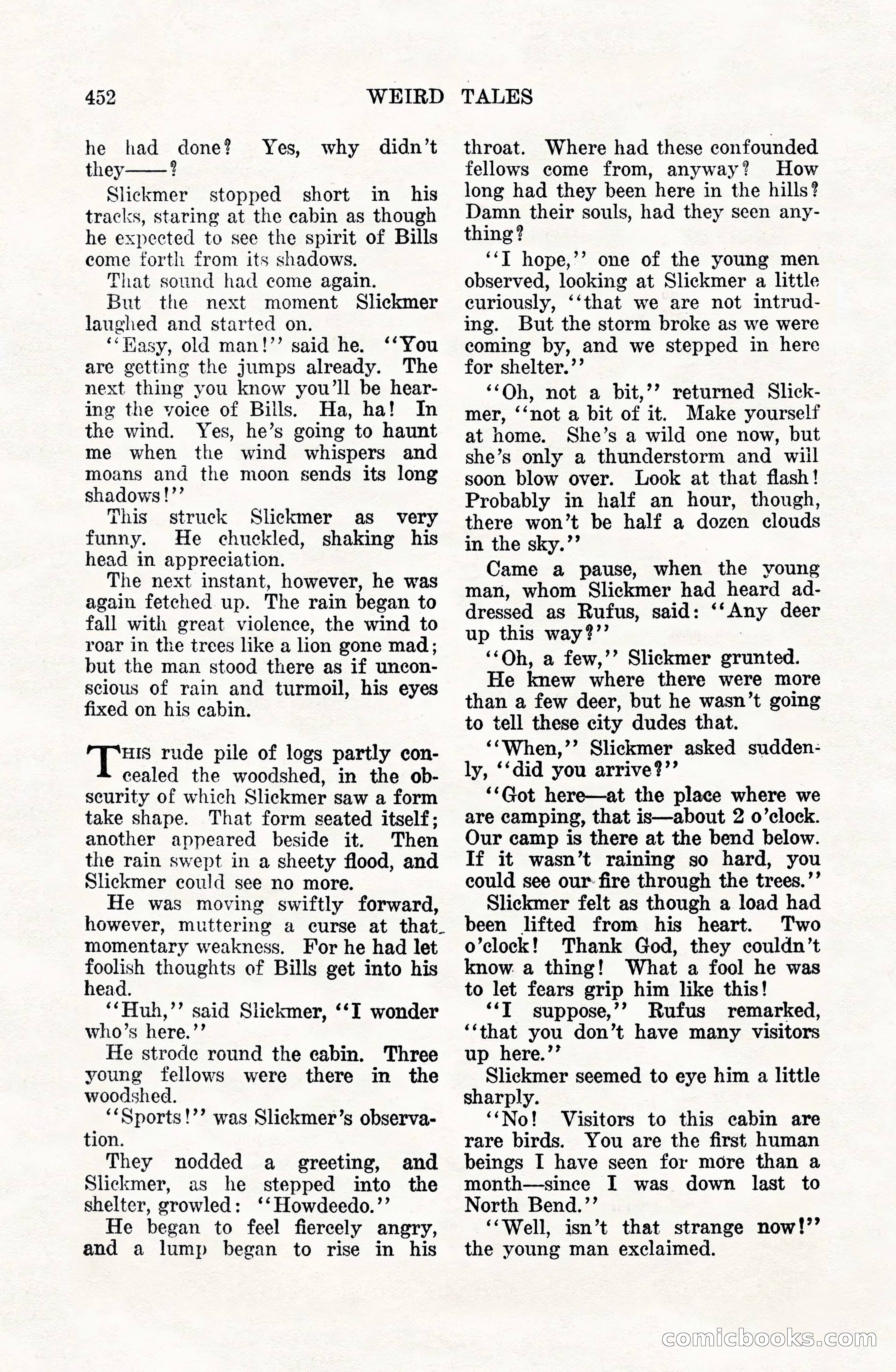 Weird Tales, Vol. VIII, No. 4 — page 22 of 148