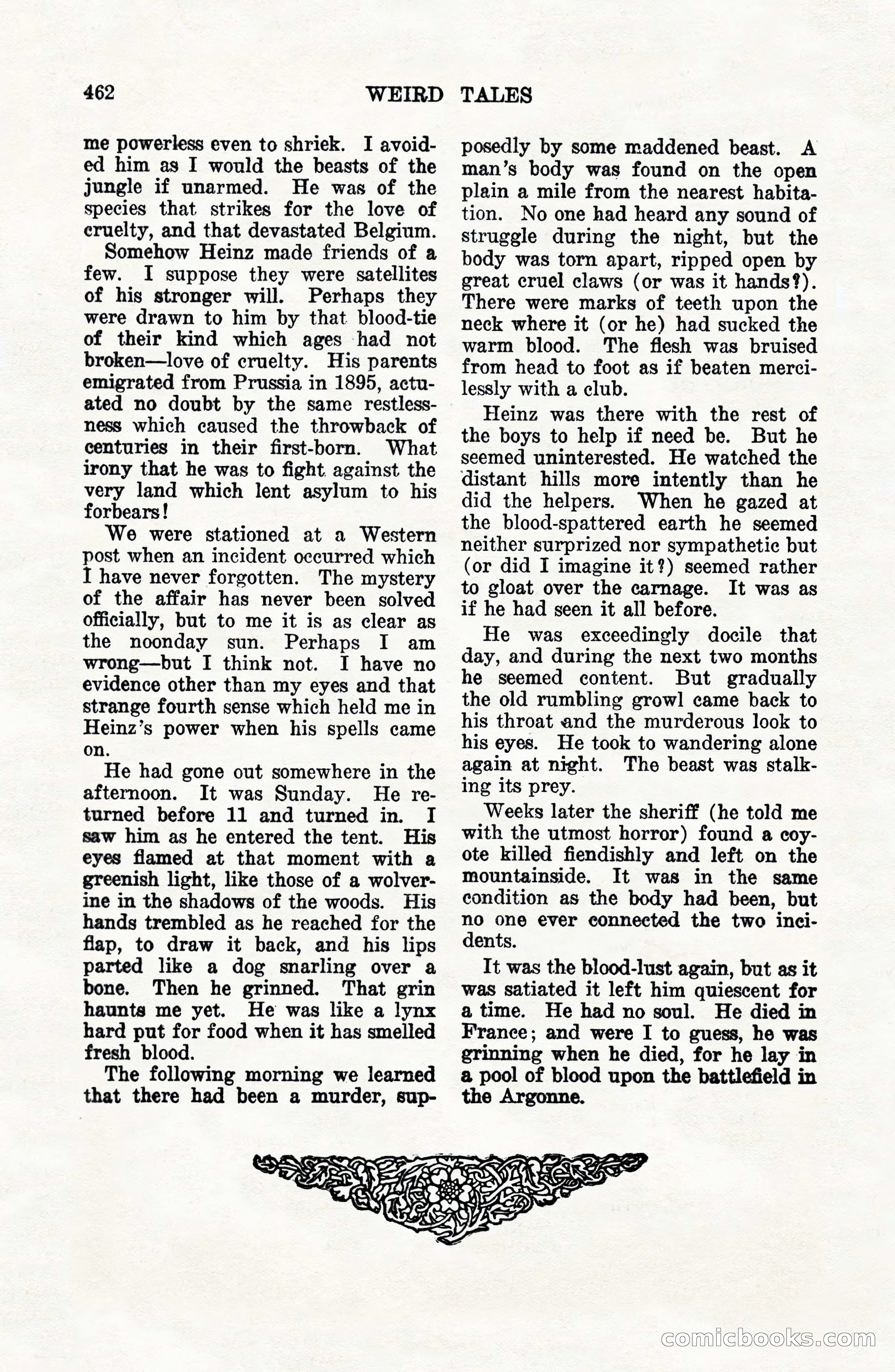 Weird Tales, Vol. VIII, No. 4 — page 32 of 148