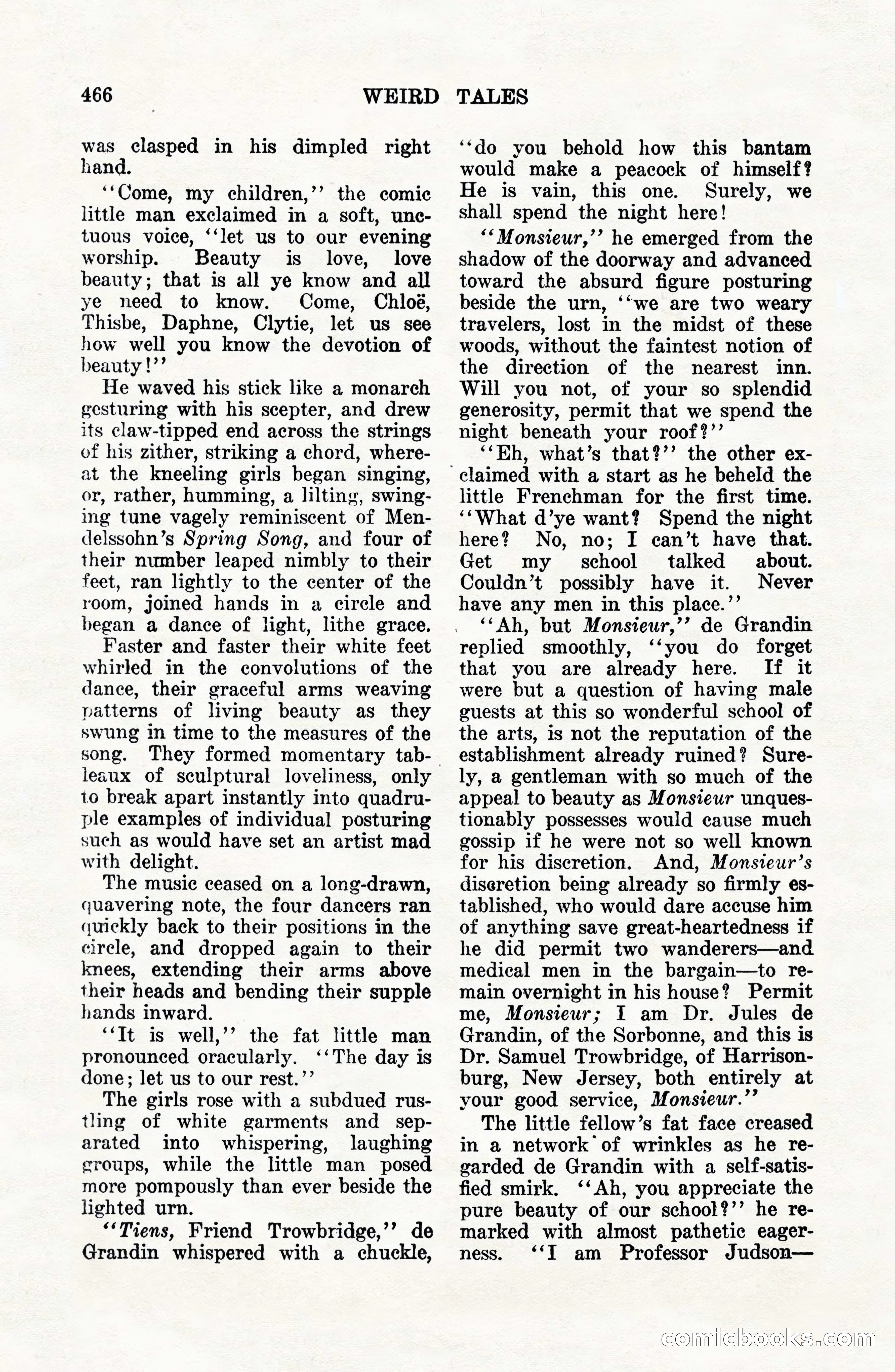 Weird Tales, Vol. VIII, No. 4 — page 36 of 148