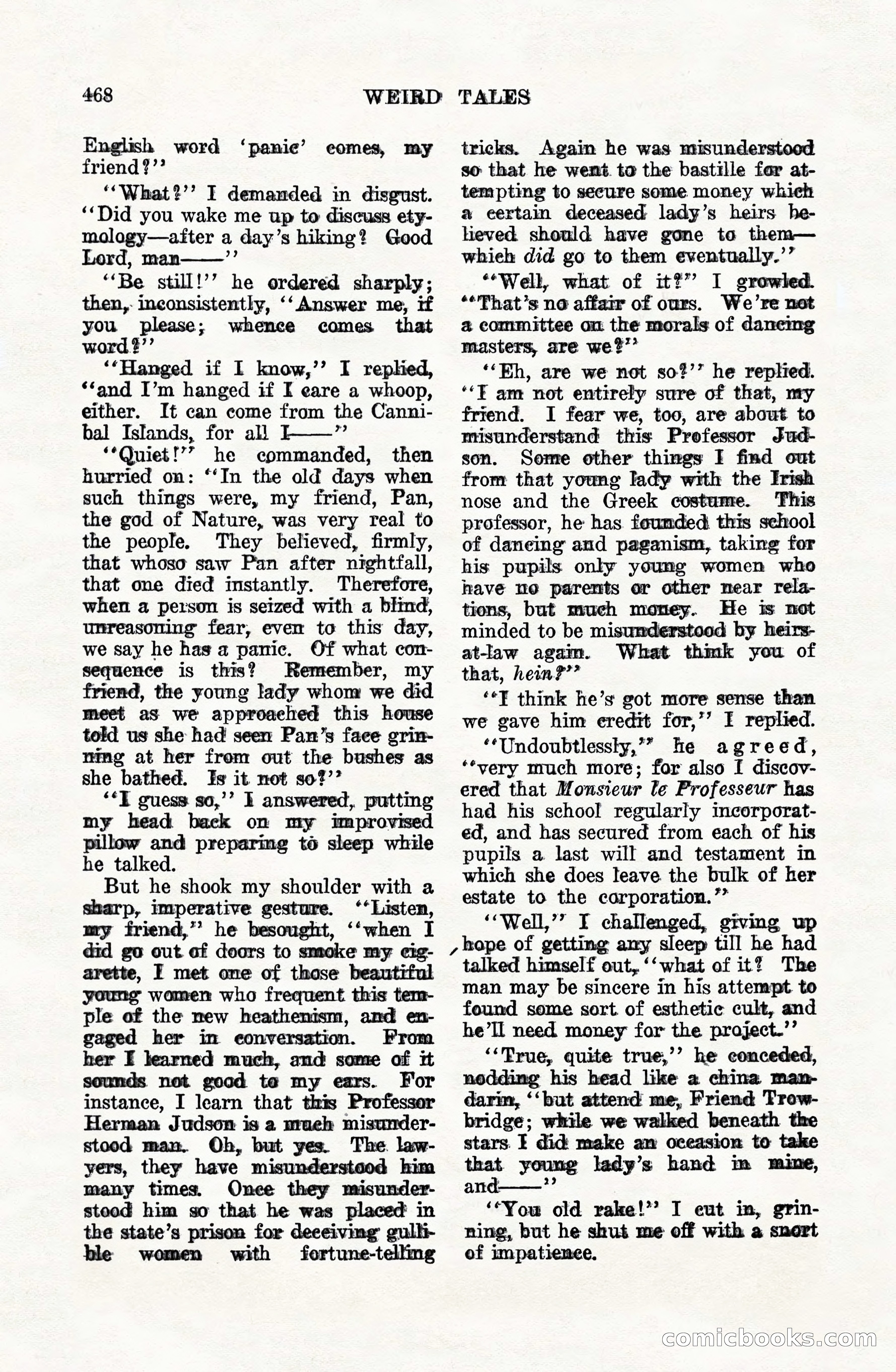 Weird Tales, Vol. VIII, No. 4 — page 38 of 148