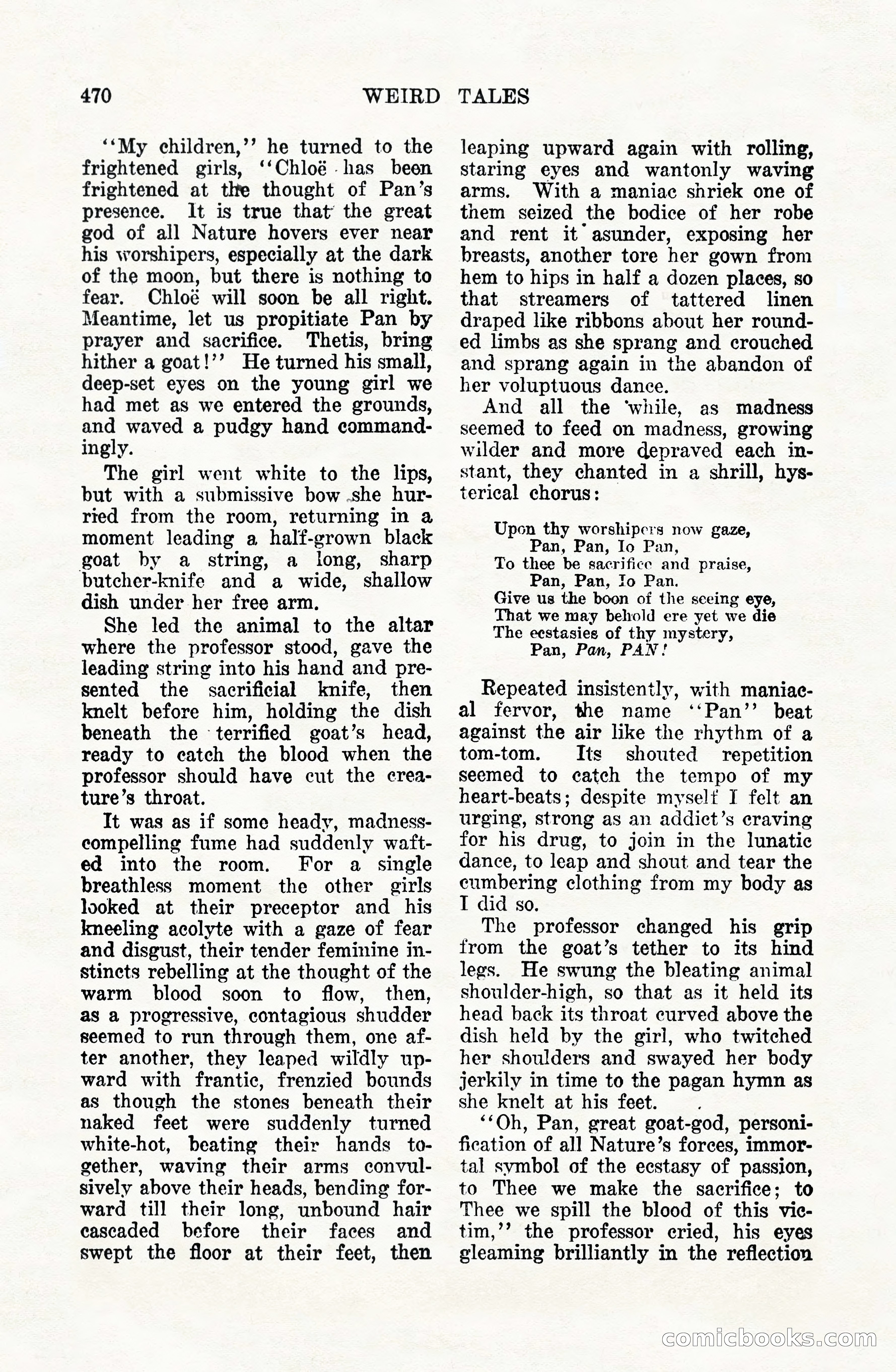 Weird Tales, Vol. VIII, No. 4 — page 40 of 148