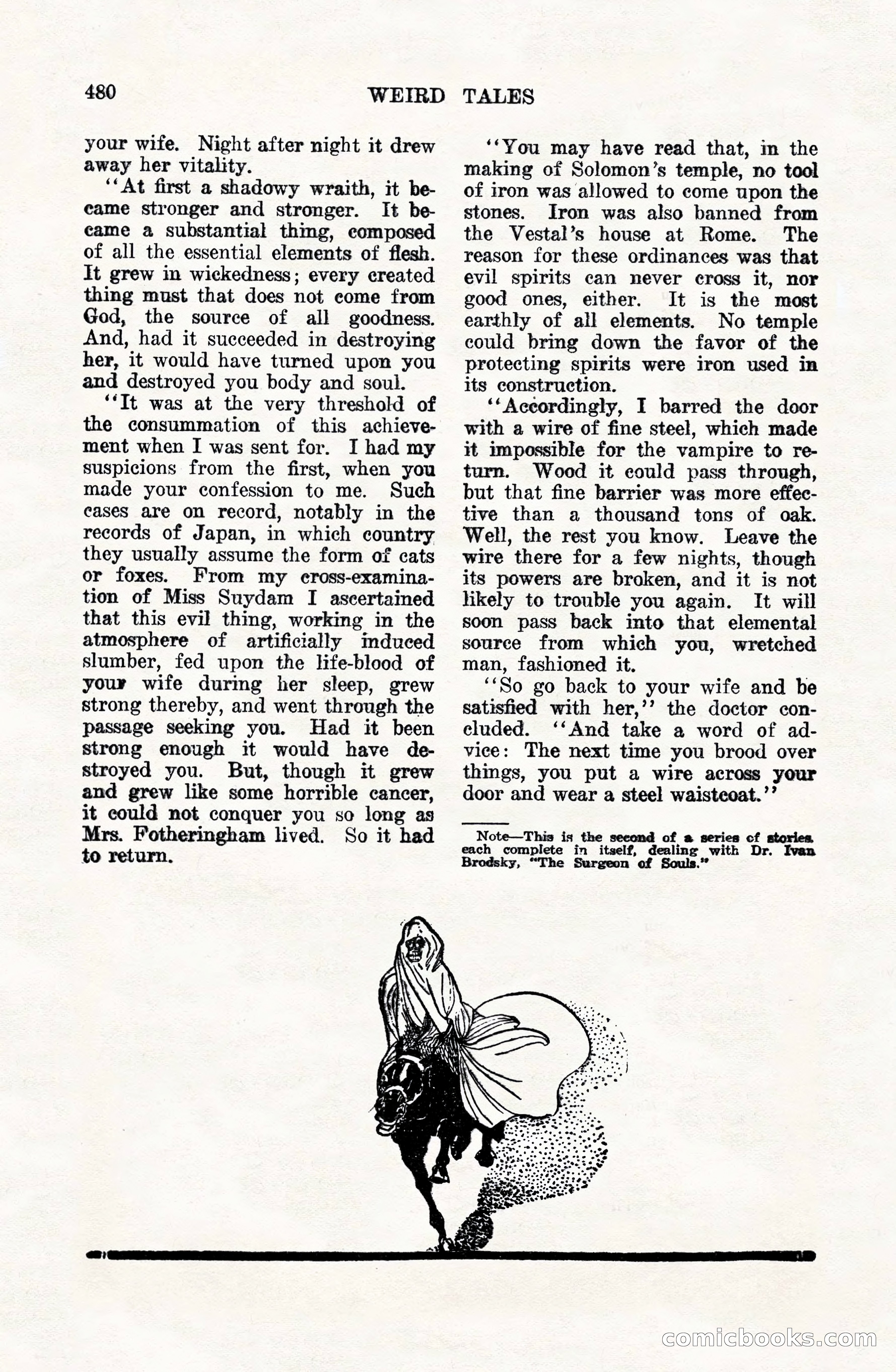 Weird Tales, Vol. VIII, No. 4 — page 50 of 148