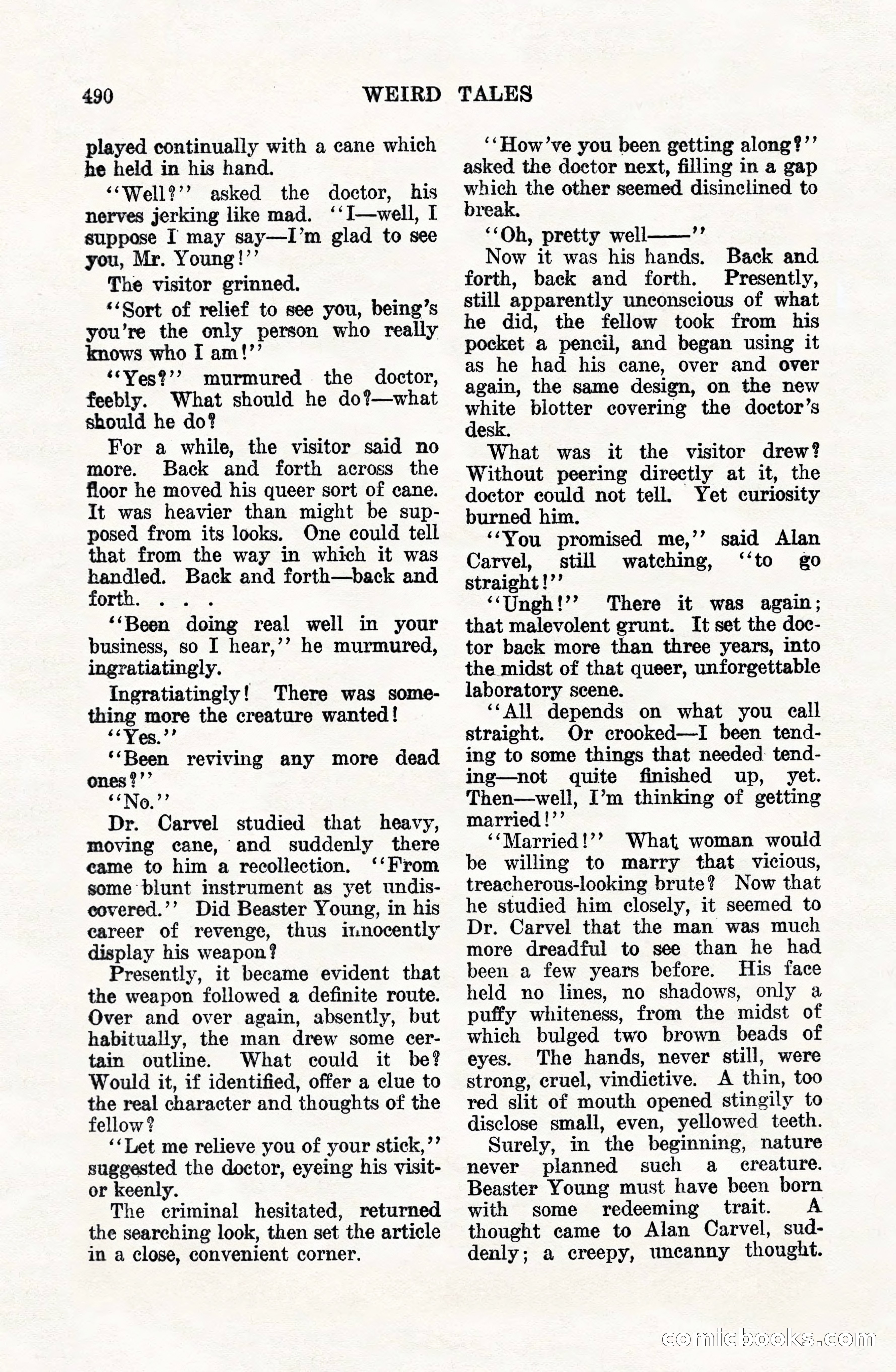 Weird Tales, Vol. VIII, No. 4 — page 60 of 148