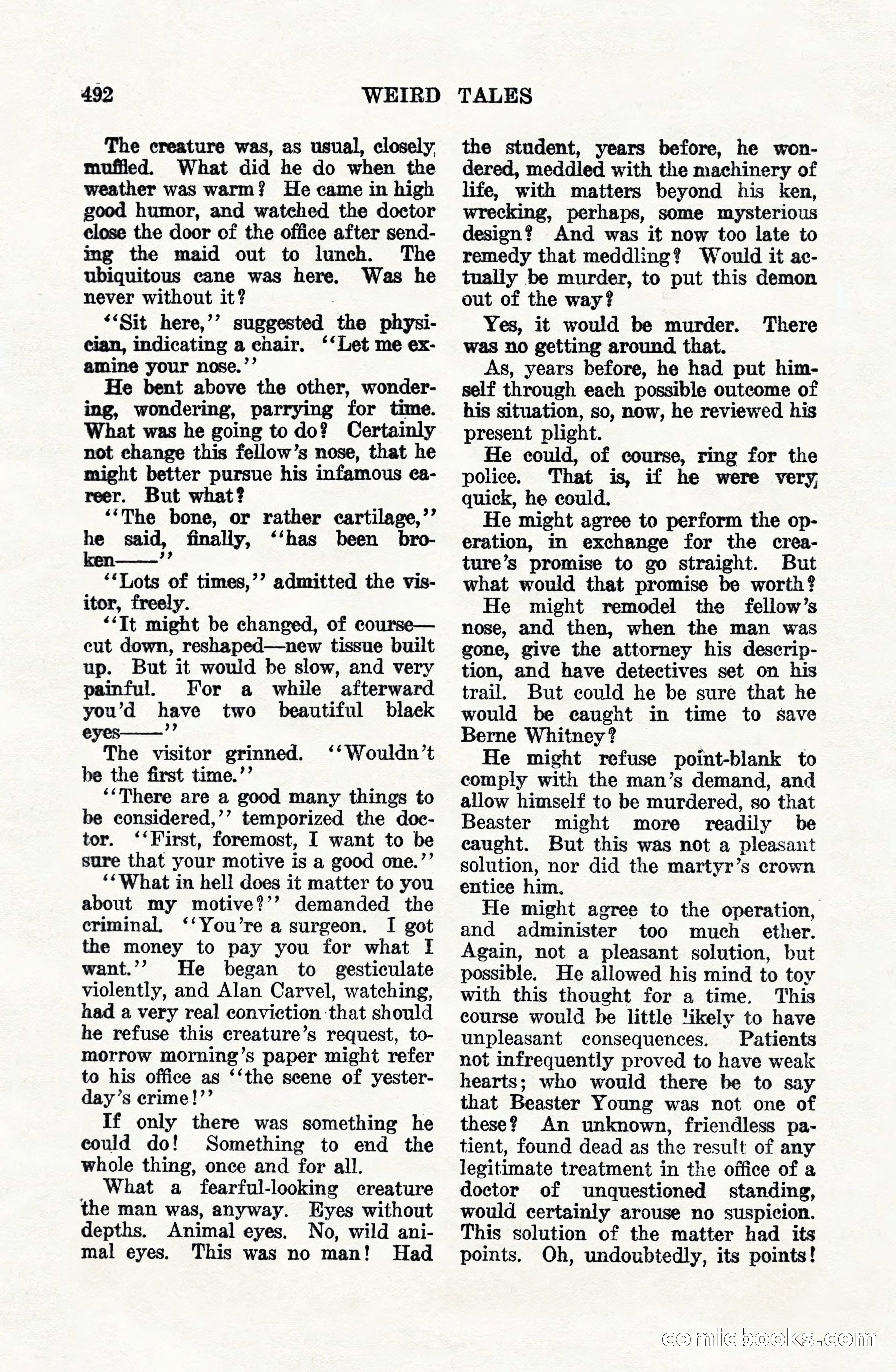 Weird Tales, Vol. VIII, No. 4 — page 62 of 148