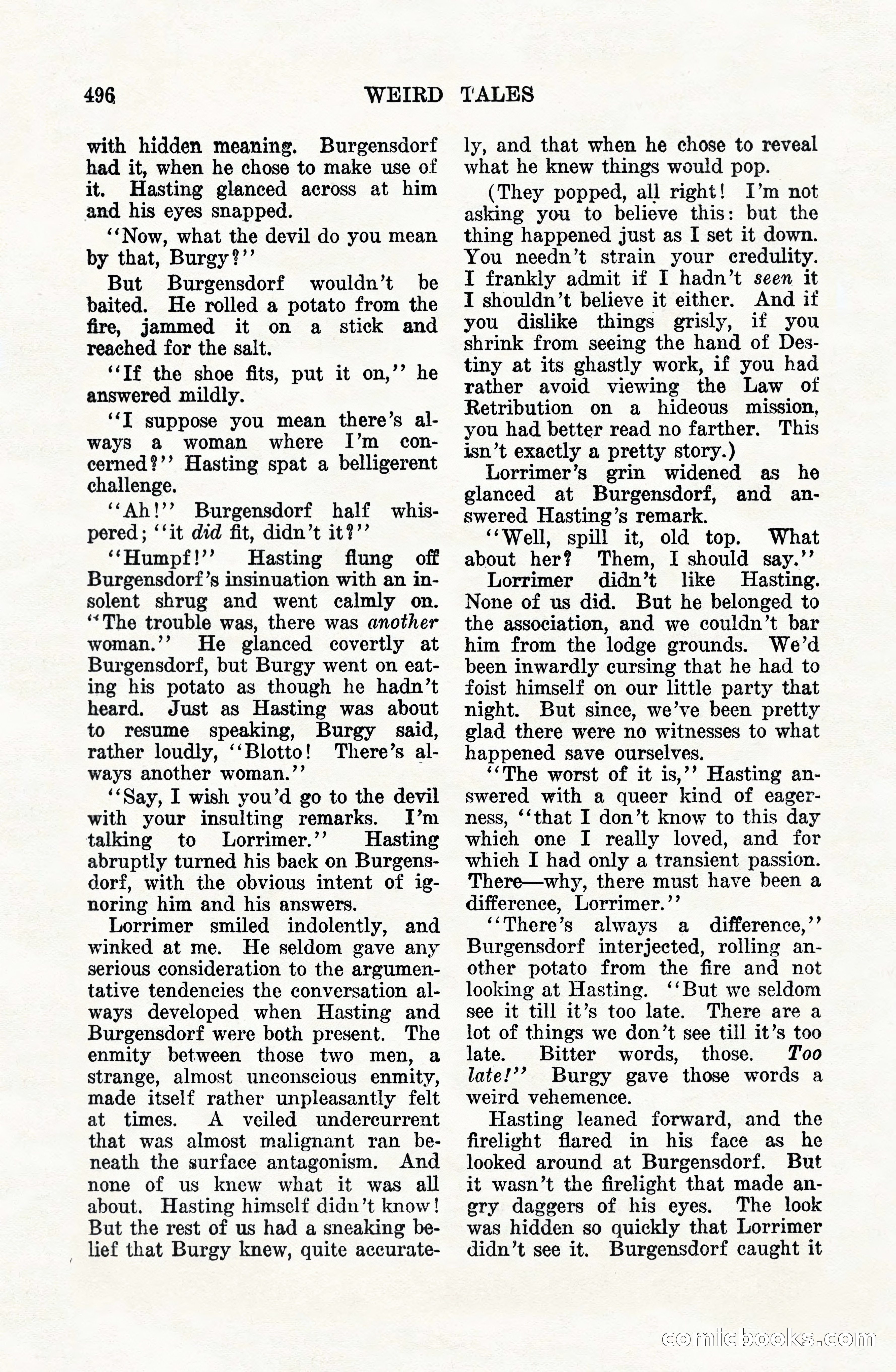 Weird Tales, Vol. VIII, No. 4 — page 66 of 148