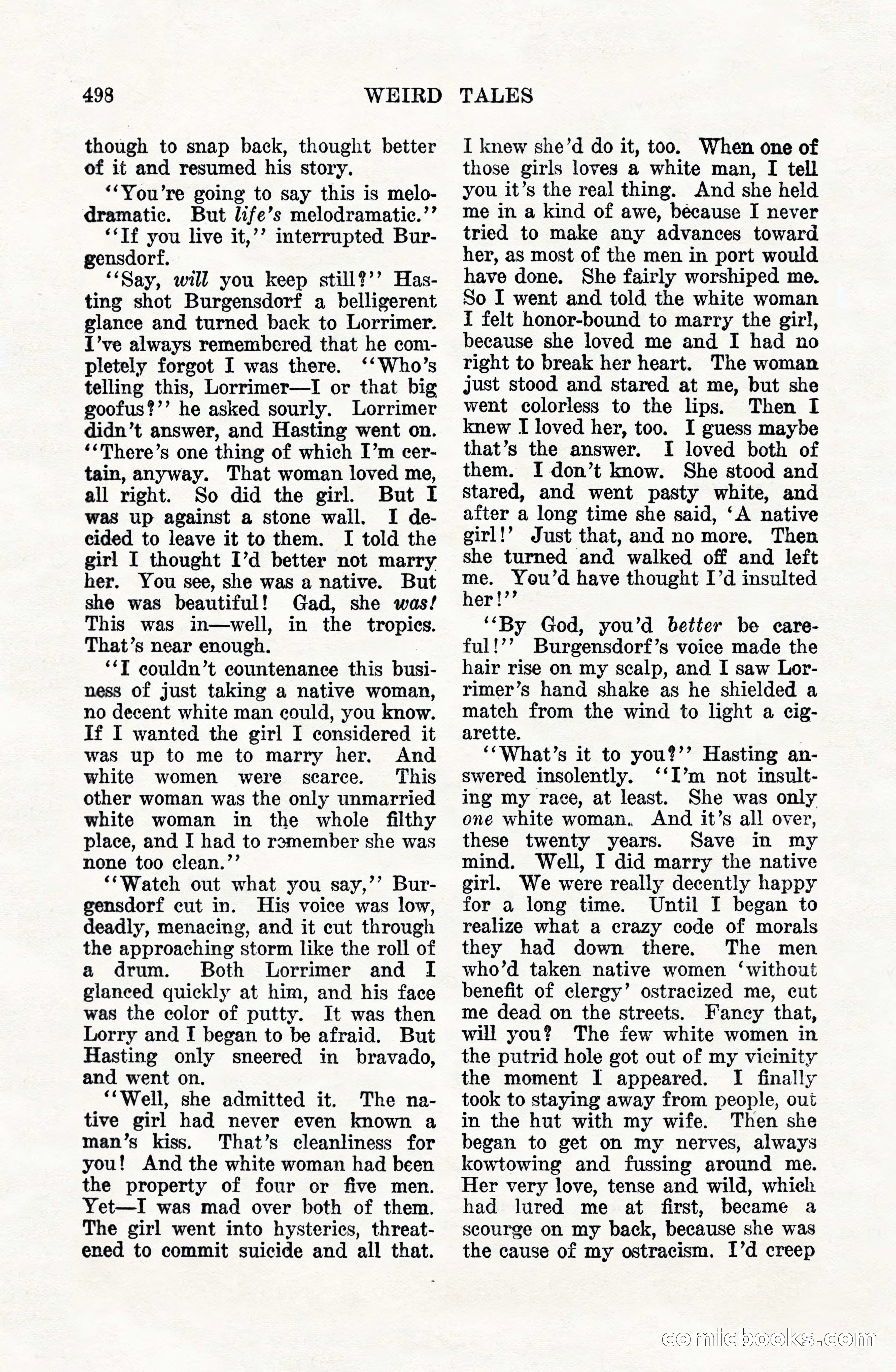 Weird Tales, Vol. VIII, No. 4 — page 68 of 148