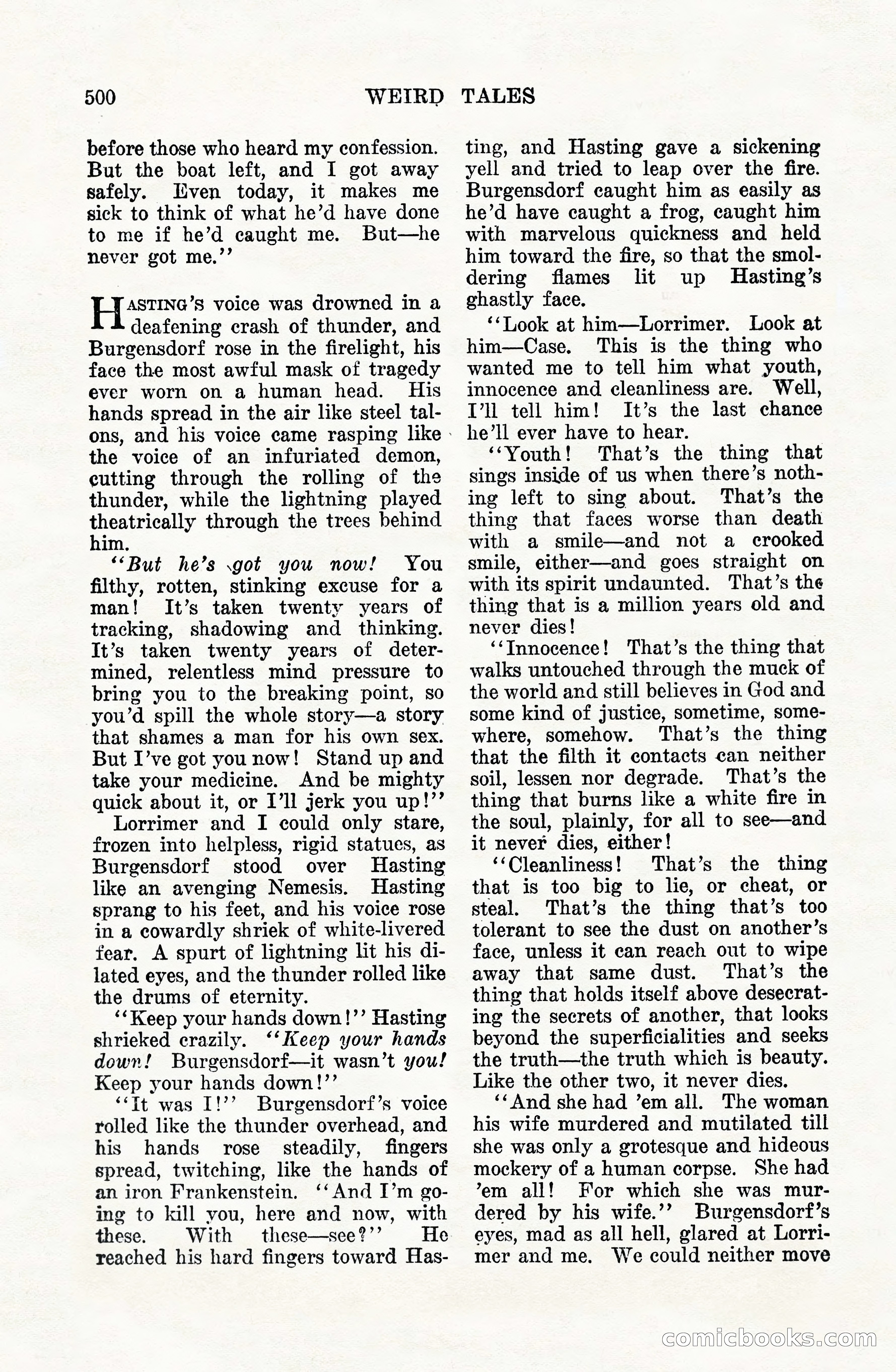 Weird Tales, Vol. VIII, No. 4 — page 70 of 148