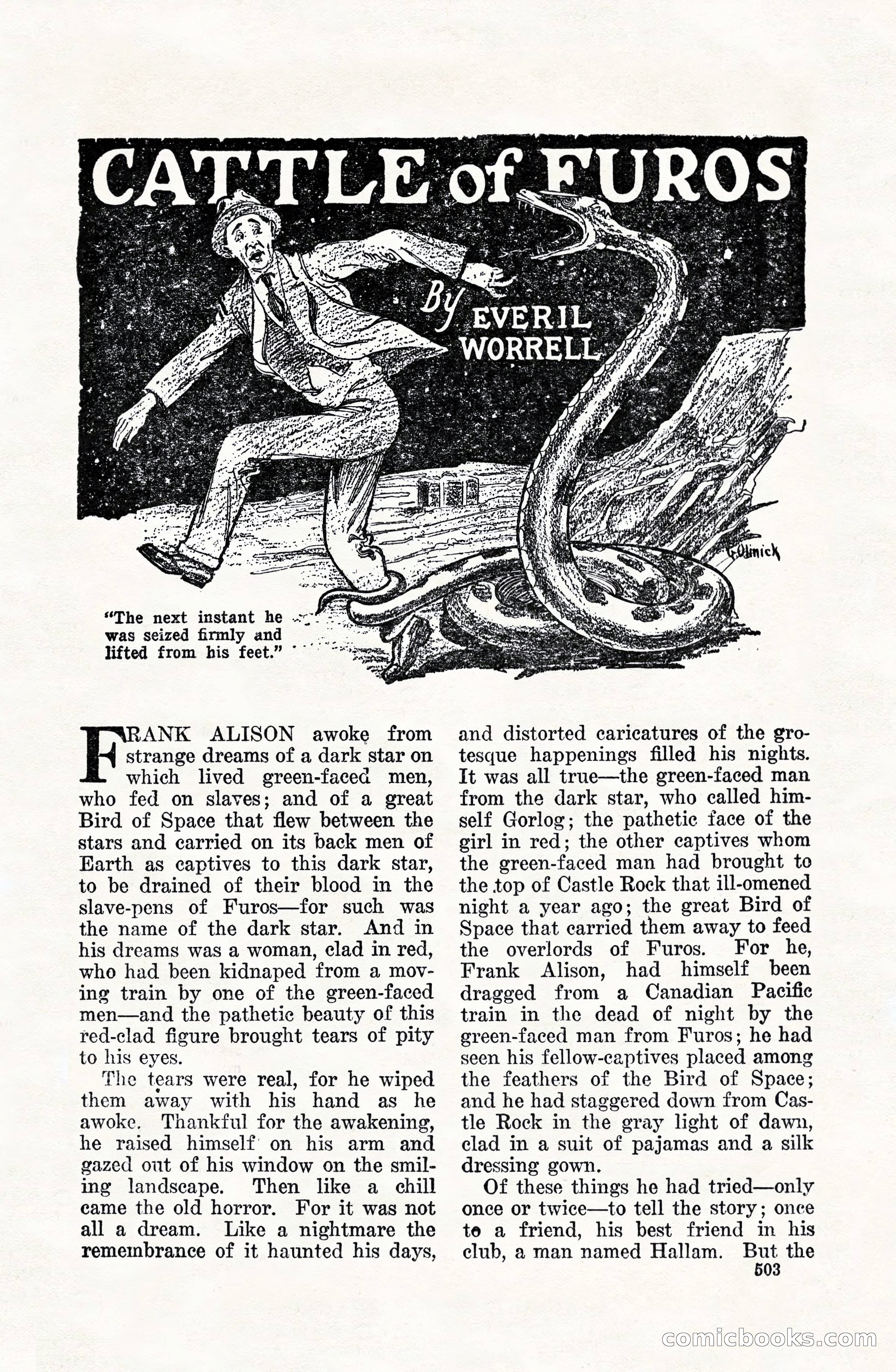 Weird Tales, Vol. VIII, No. 4 — page 73 of 148
