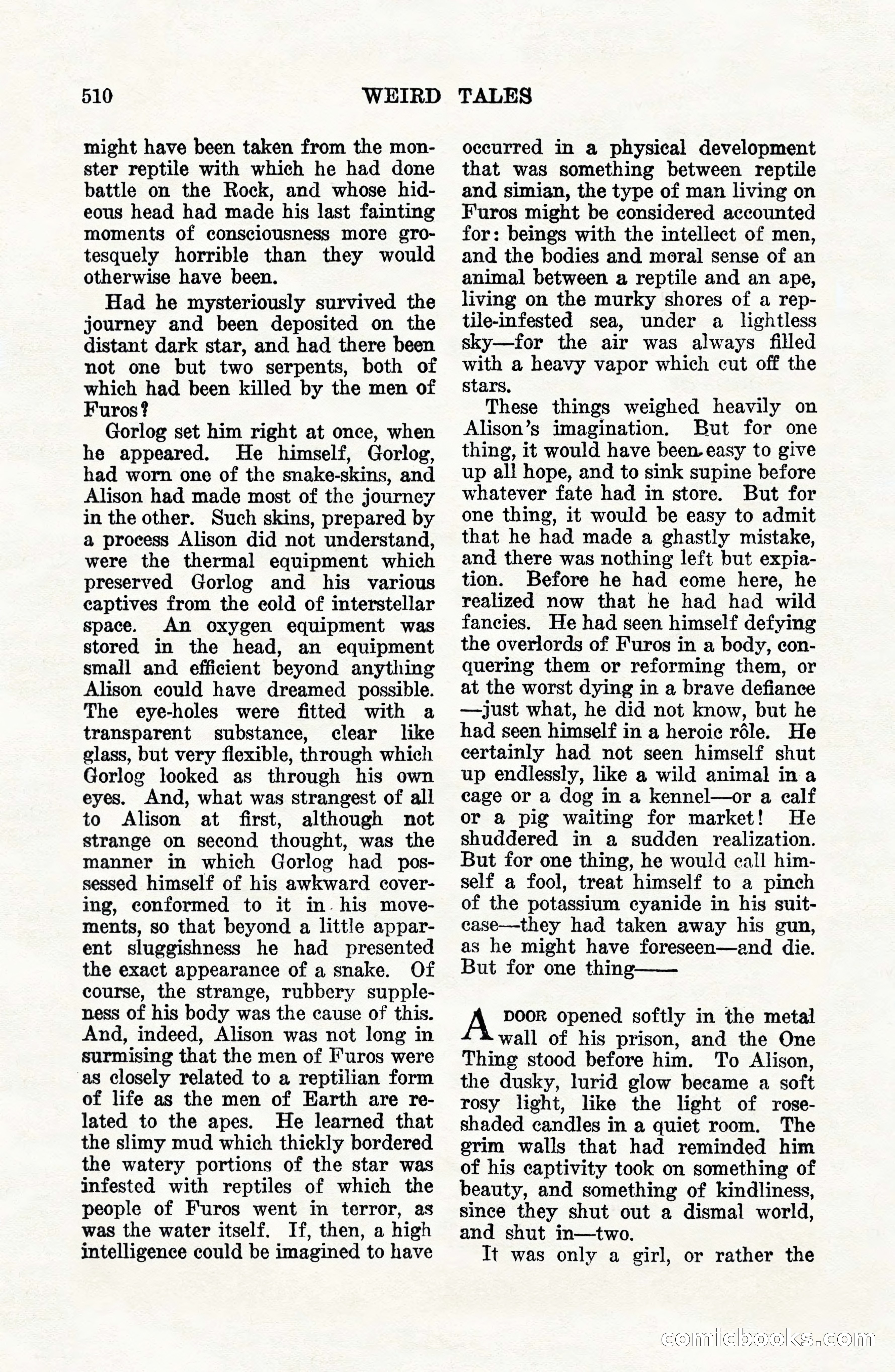 Weird Tales, Vol. VIII, No. 4 — page 80 of 148