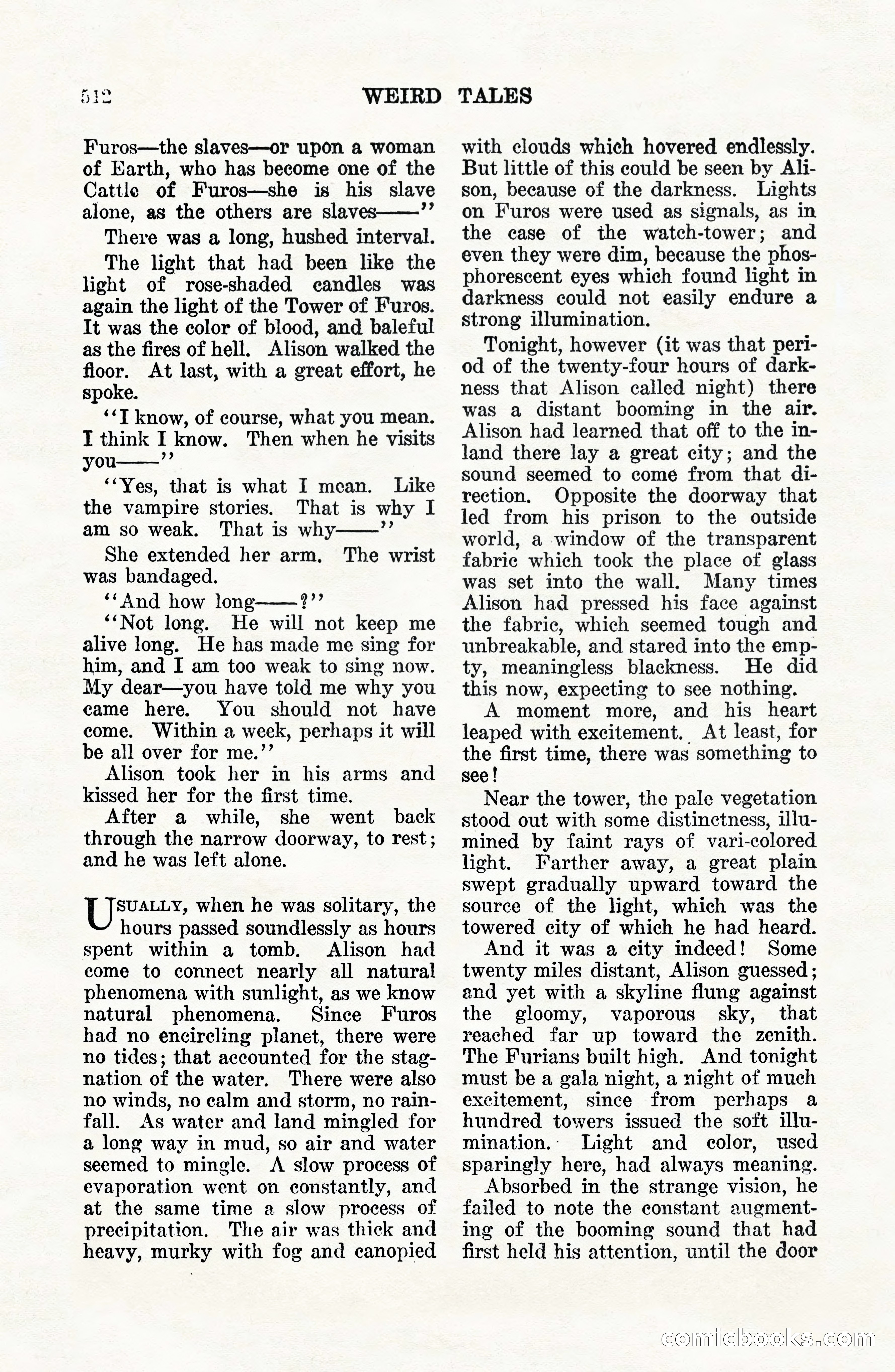Weird Tales, Vol. VIII, No. 4 — page 82 of 148