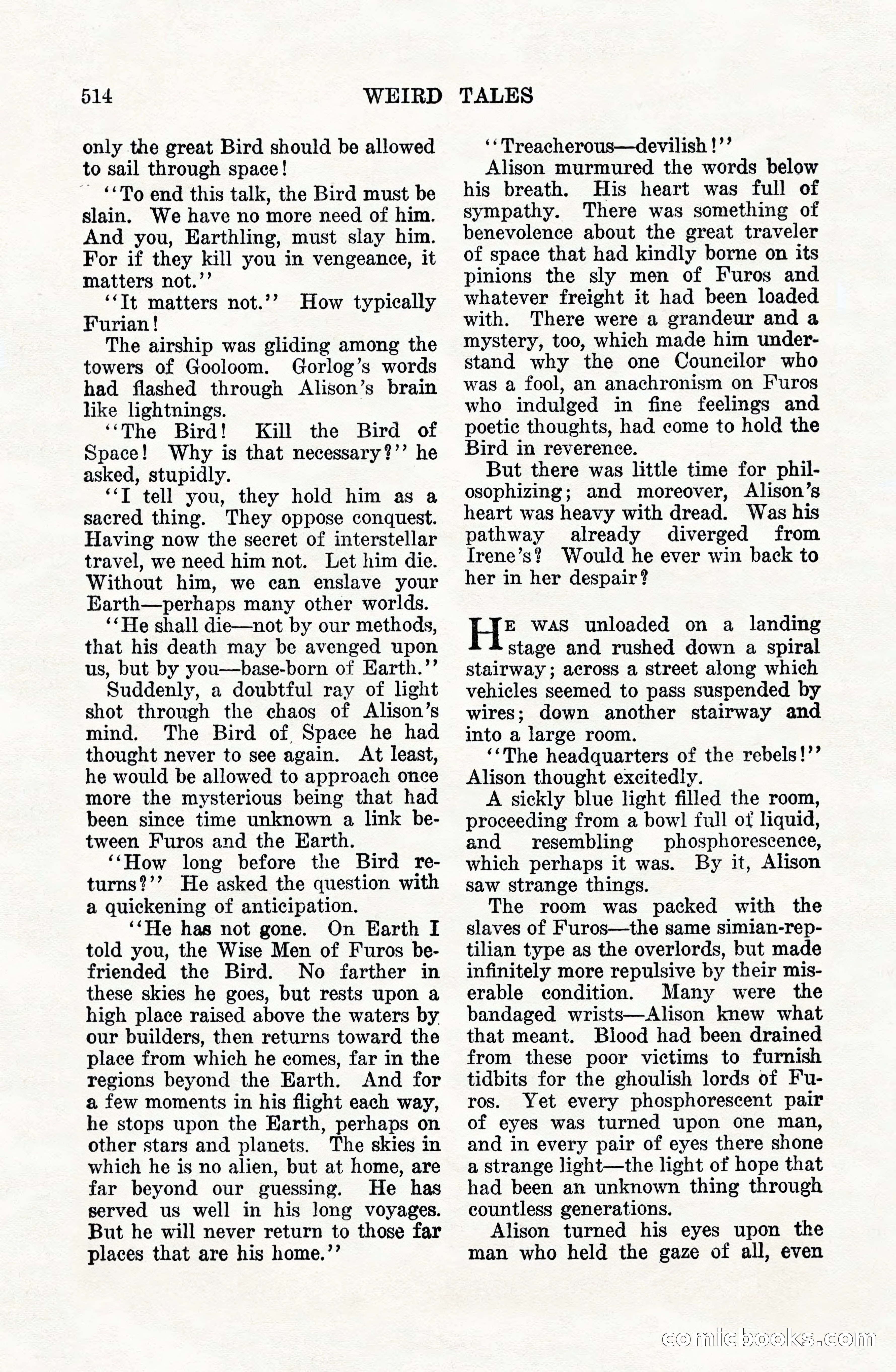 Weird Tales, Vol. VIII, No. 4 — page 84 of 148
