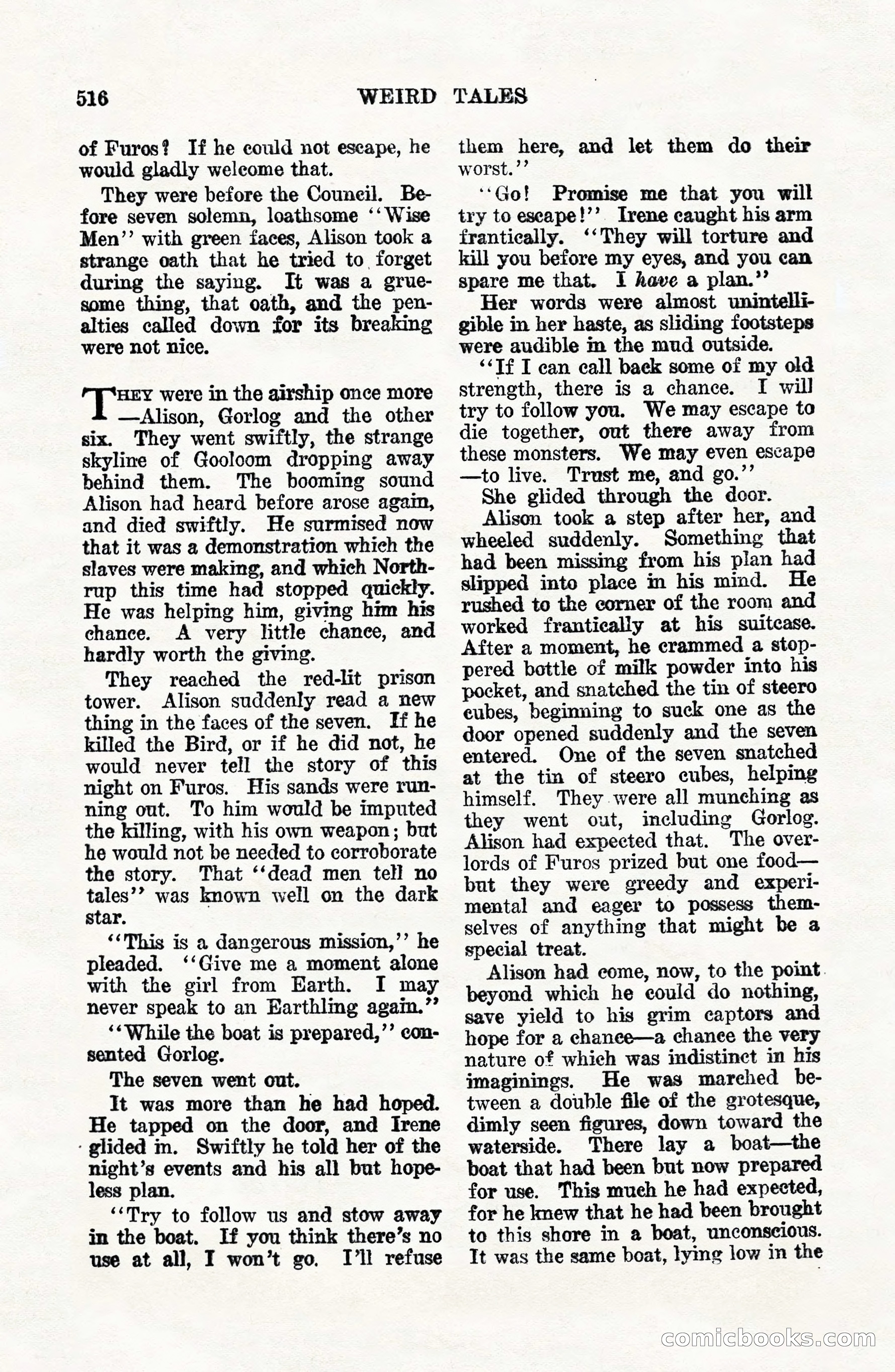 Weird Tales, Vol. VIII, No. 4 — page 86 of 148