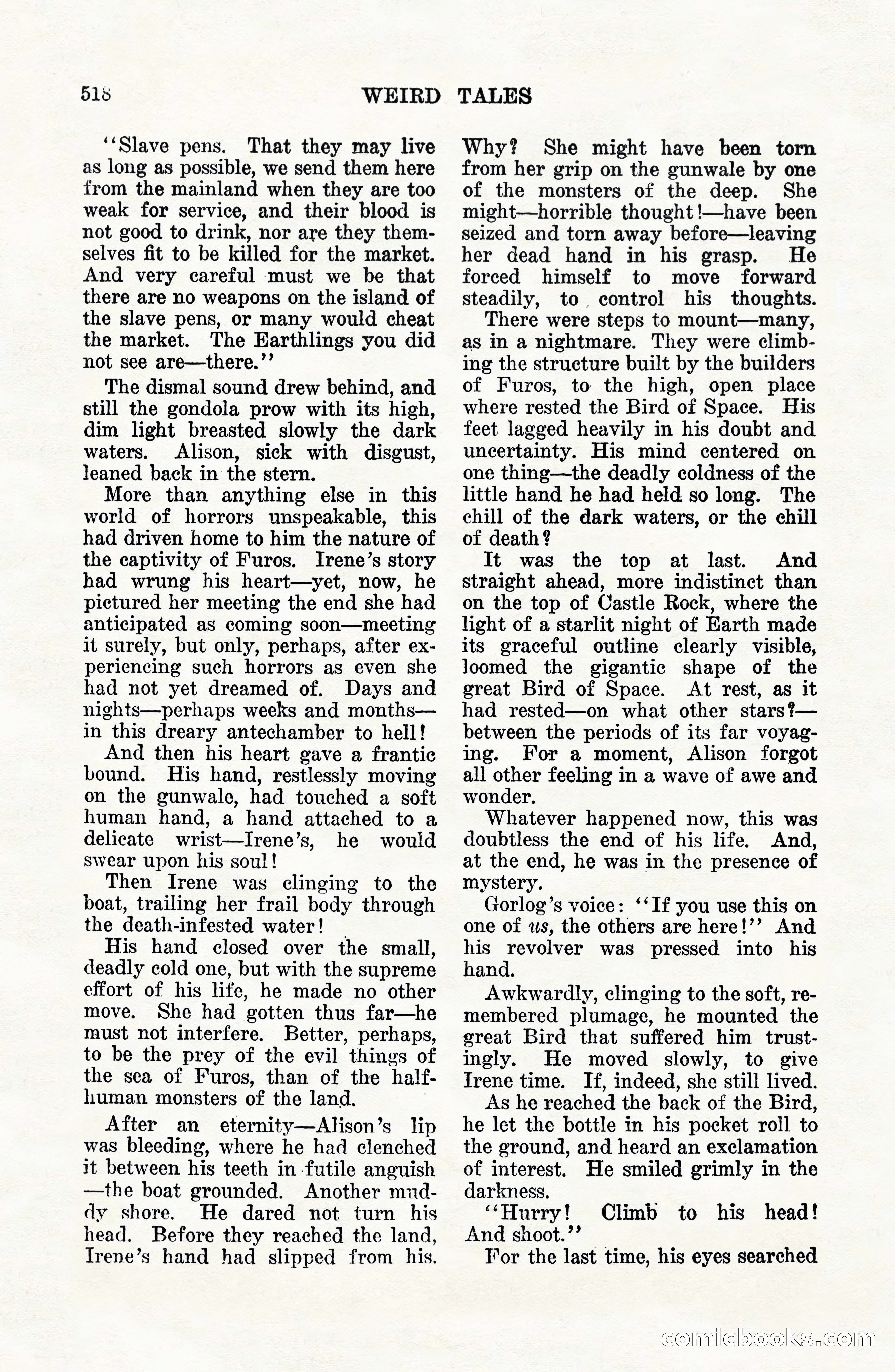Weird Tales, Vol. VIII, No. 4 — page 88 of 148