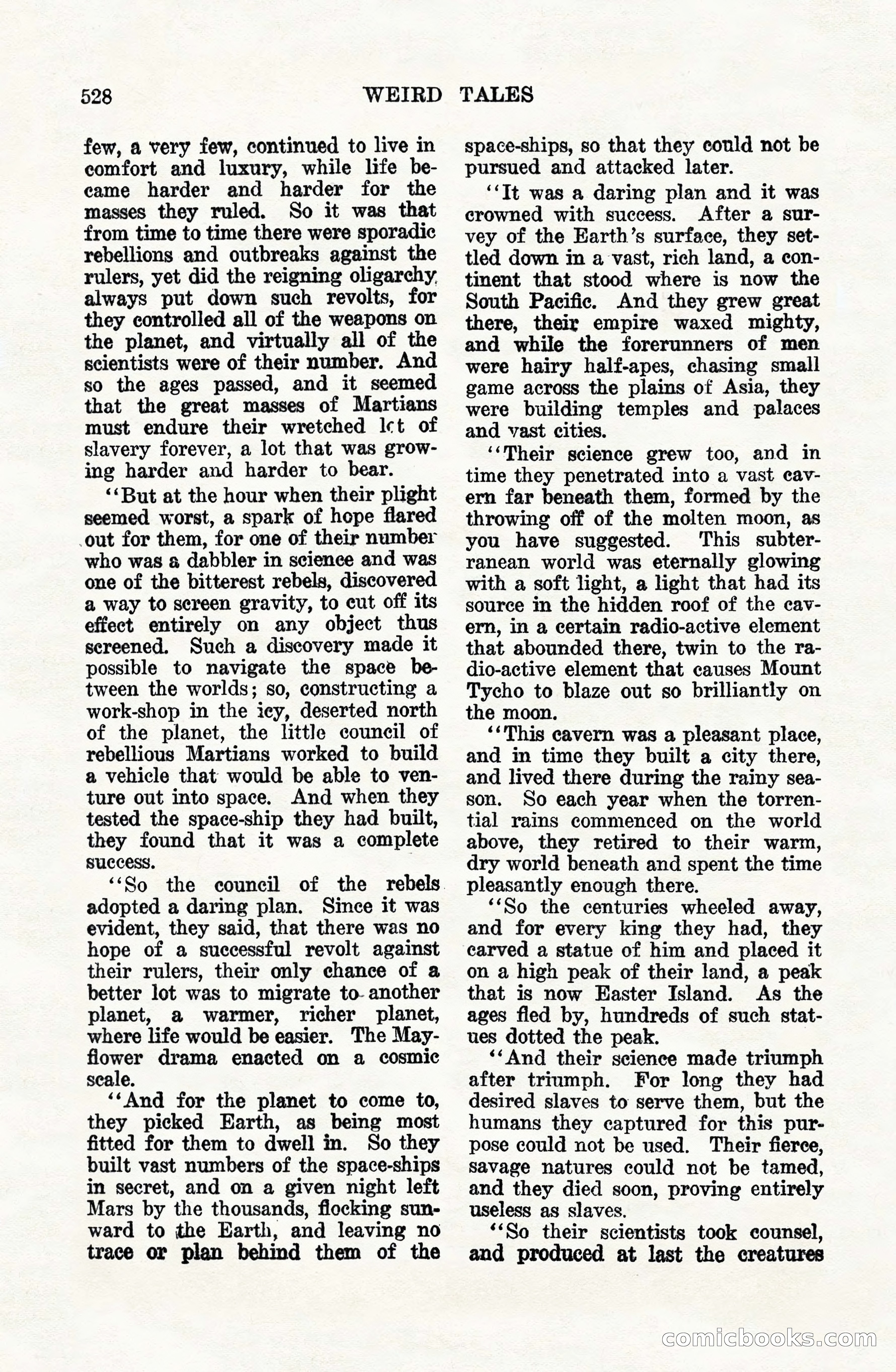 Weird Tales, Vol. VIII, No. 4 — page 98 of 148