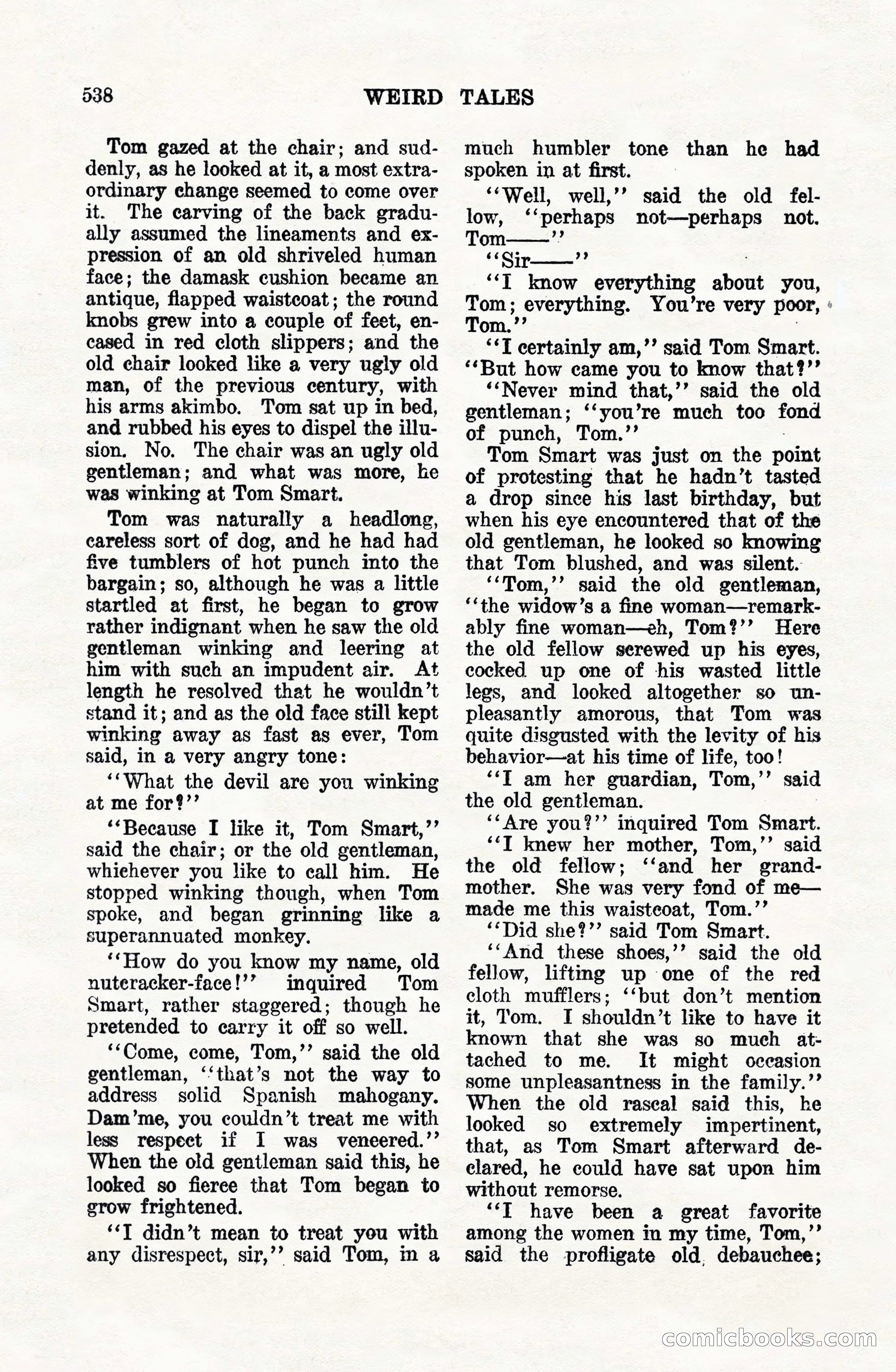 Weird Tales, Vol. VIII, No. 4 — page 108 of 148