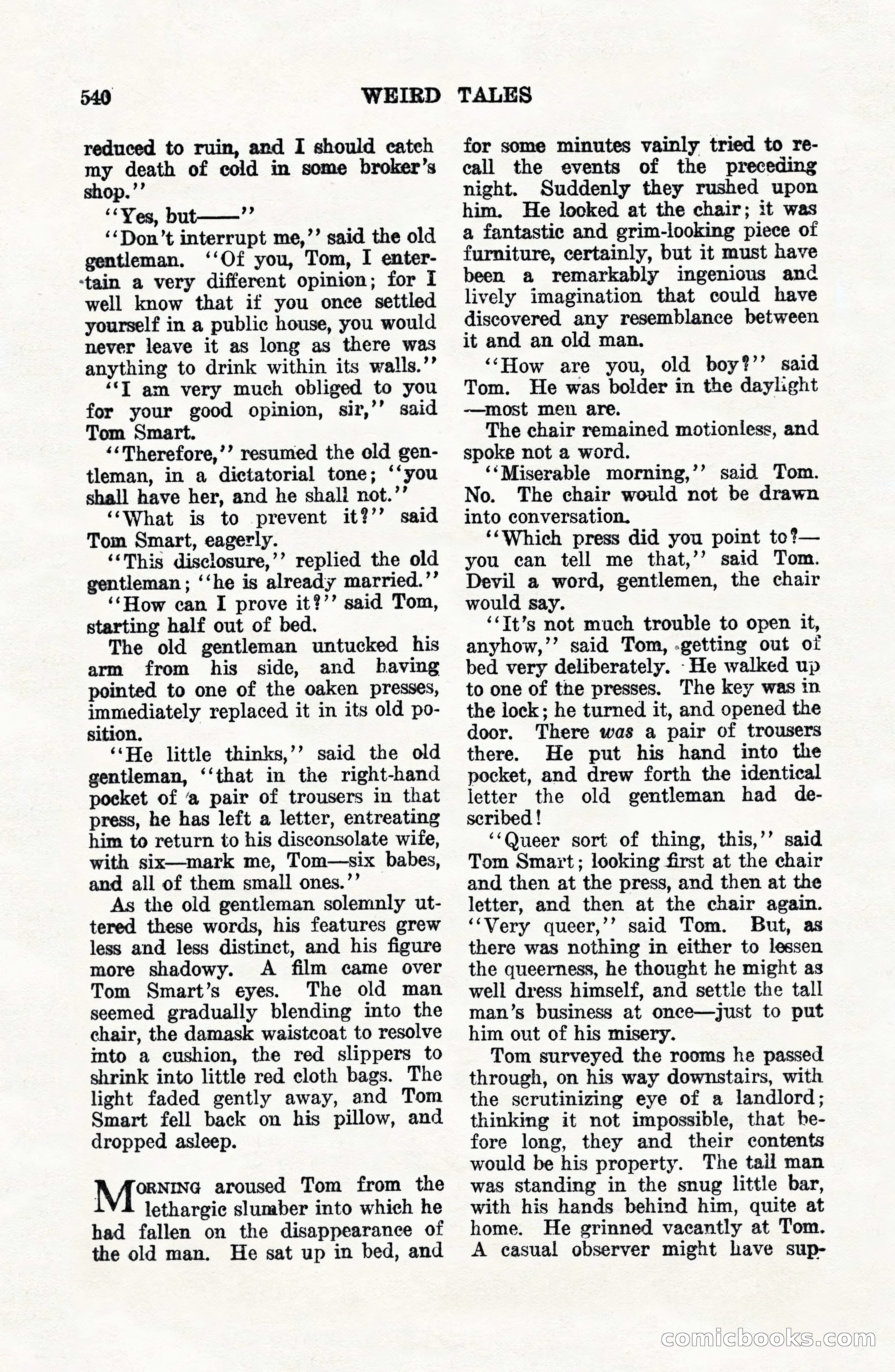 Weird Tales, Vol. VIII, No. 4 — page 110 of 148