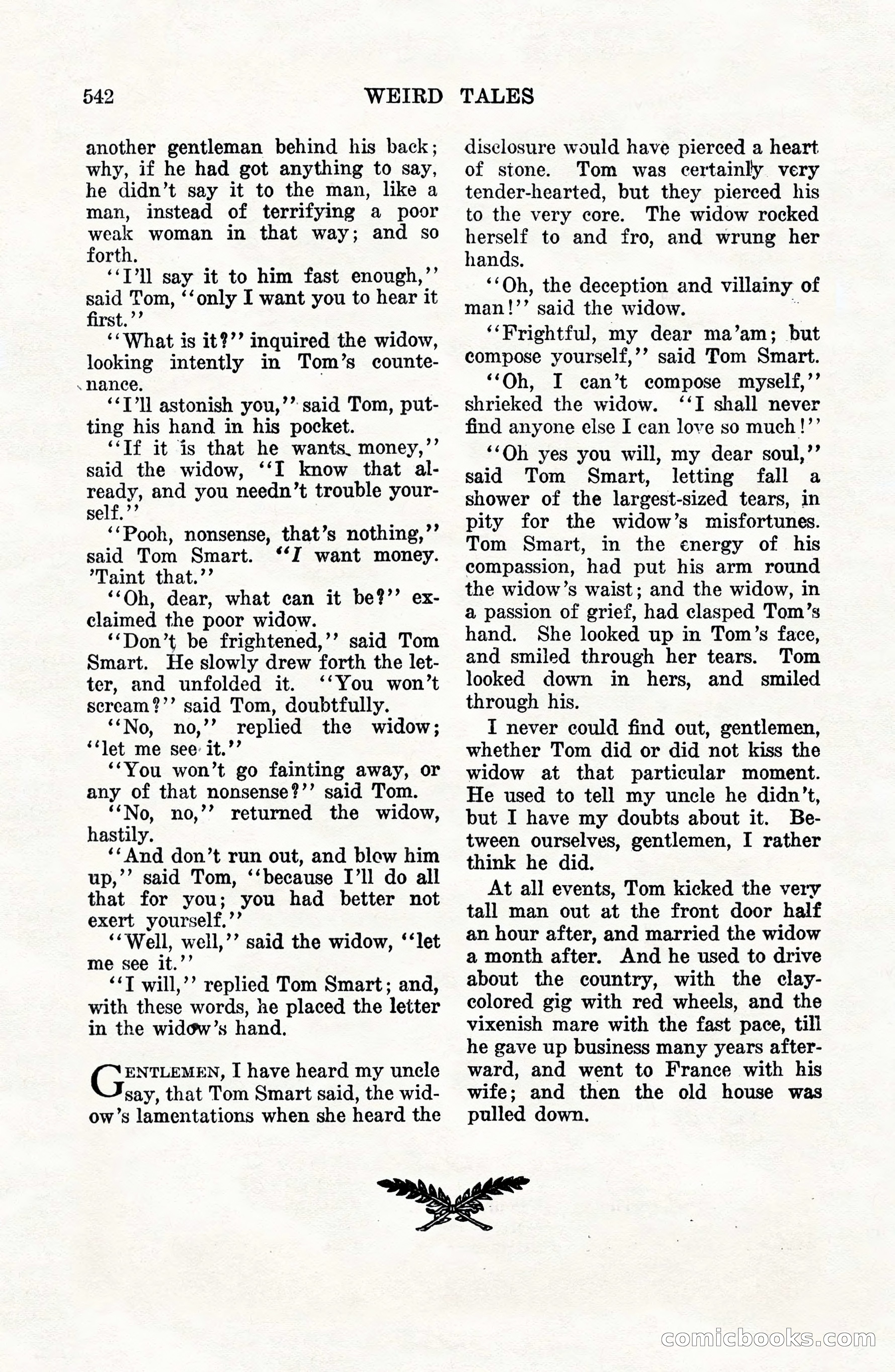 Weird Tales, Vol. VIII, No. 4 — page 112 of 148