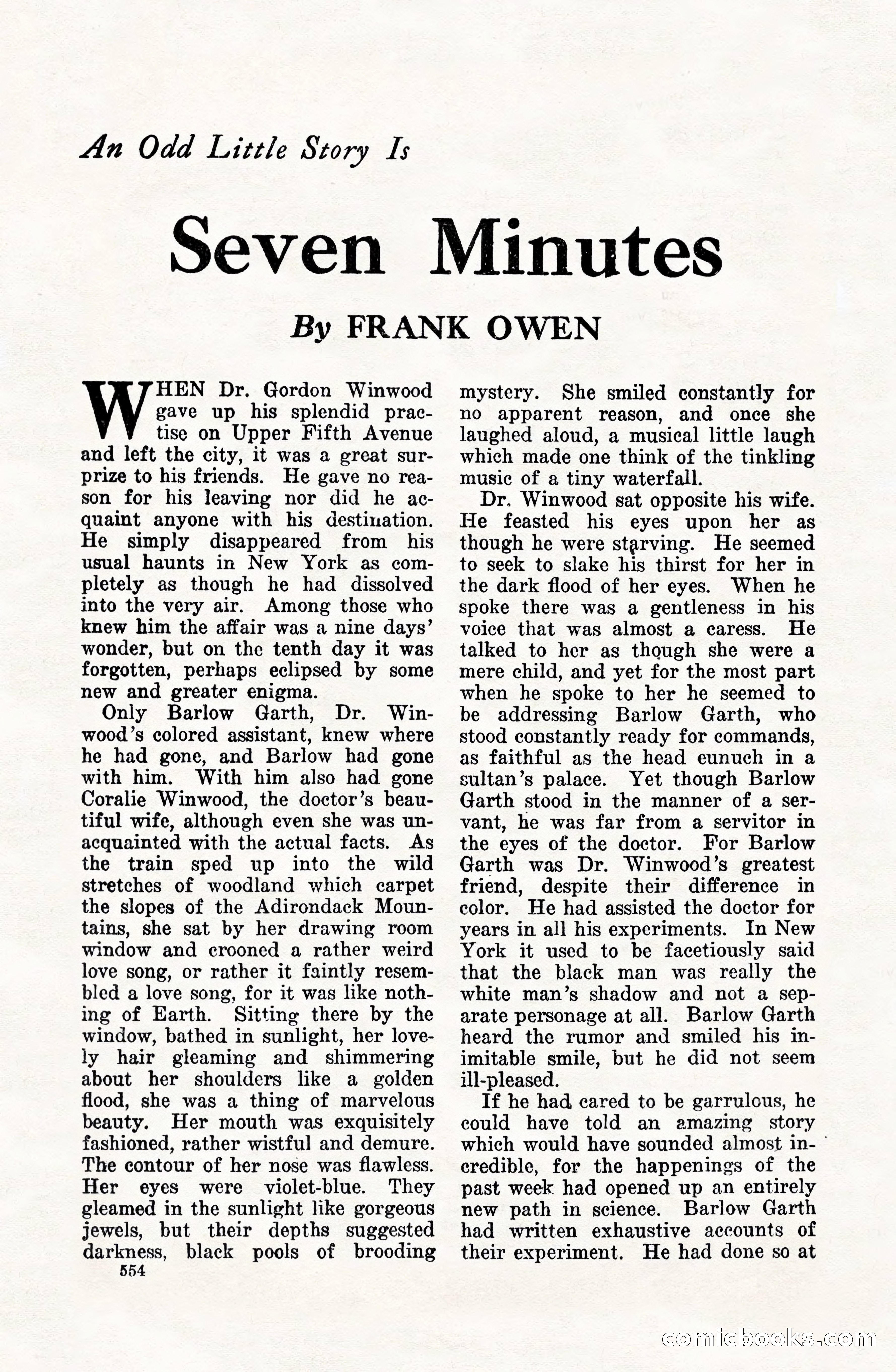 Weird Tales, Vol. VIII, No. 4 — page 124 of 148