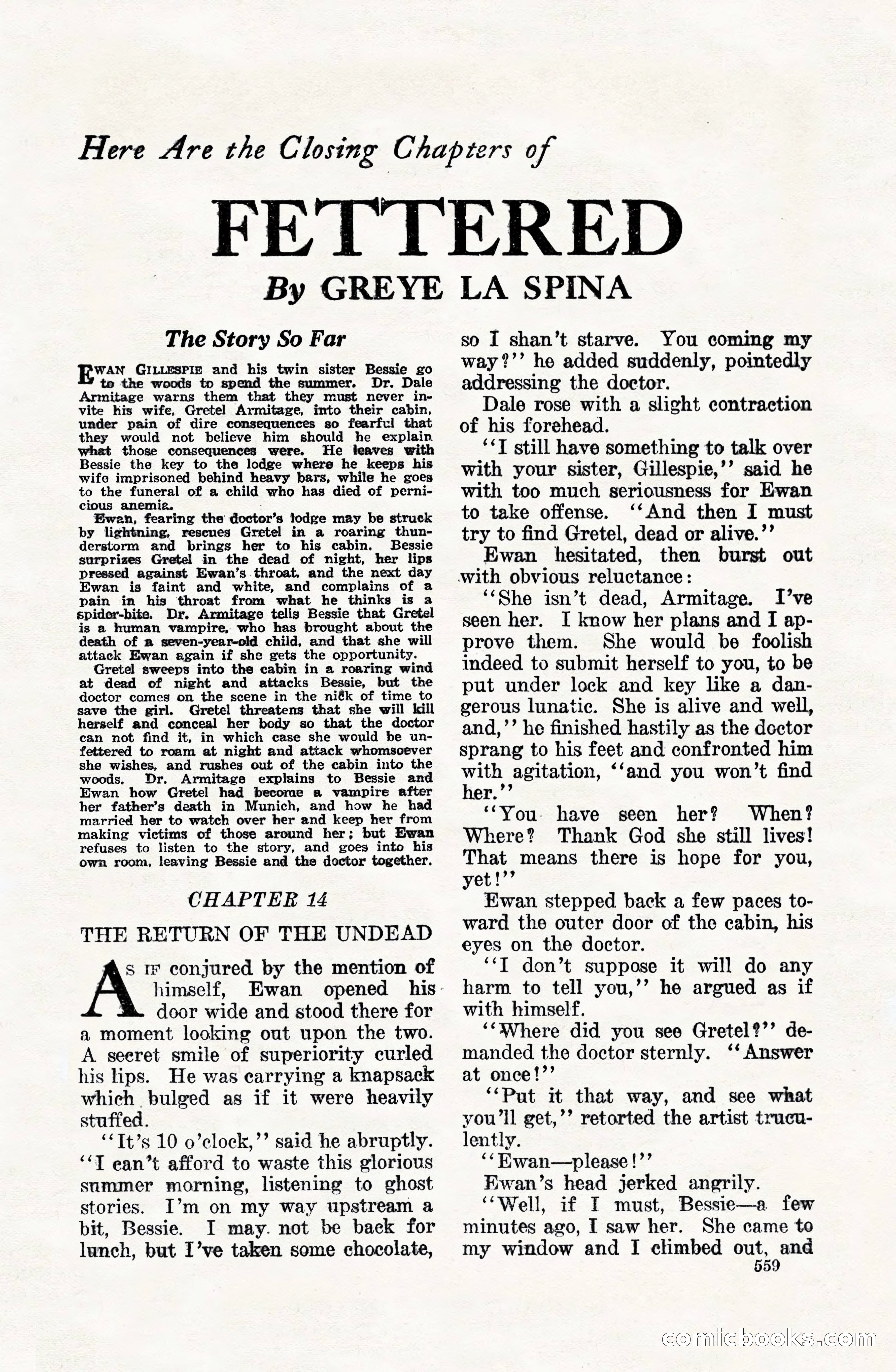 Weird Tales, Vol. VIII, No. 4 — page 129 of 148