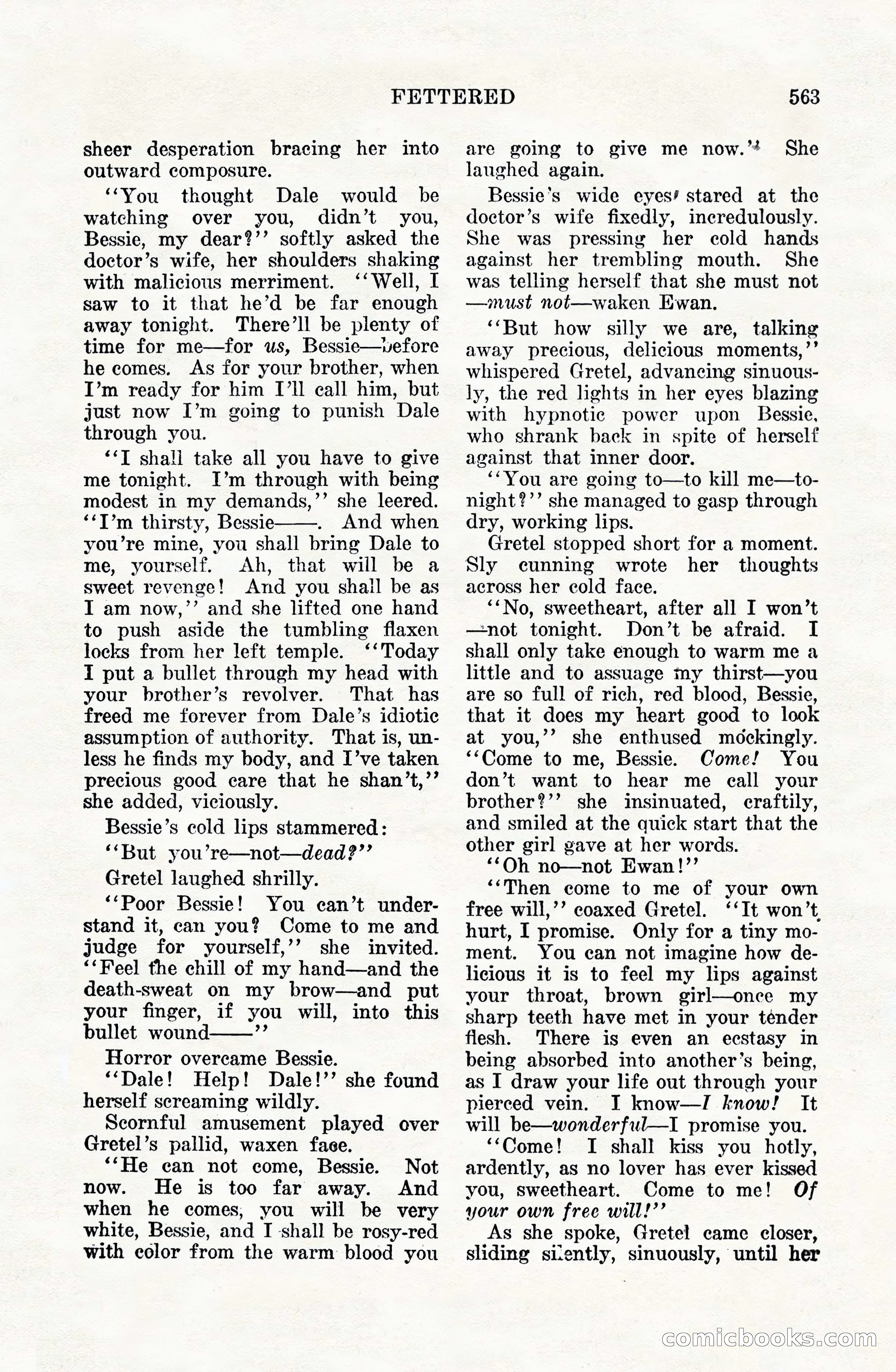 Weird Tales, Vol. VIII, No. 4 — page 133 of 148