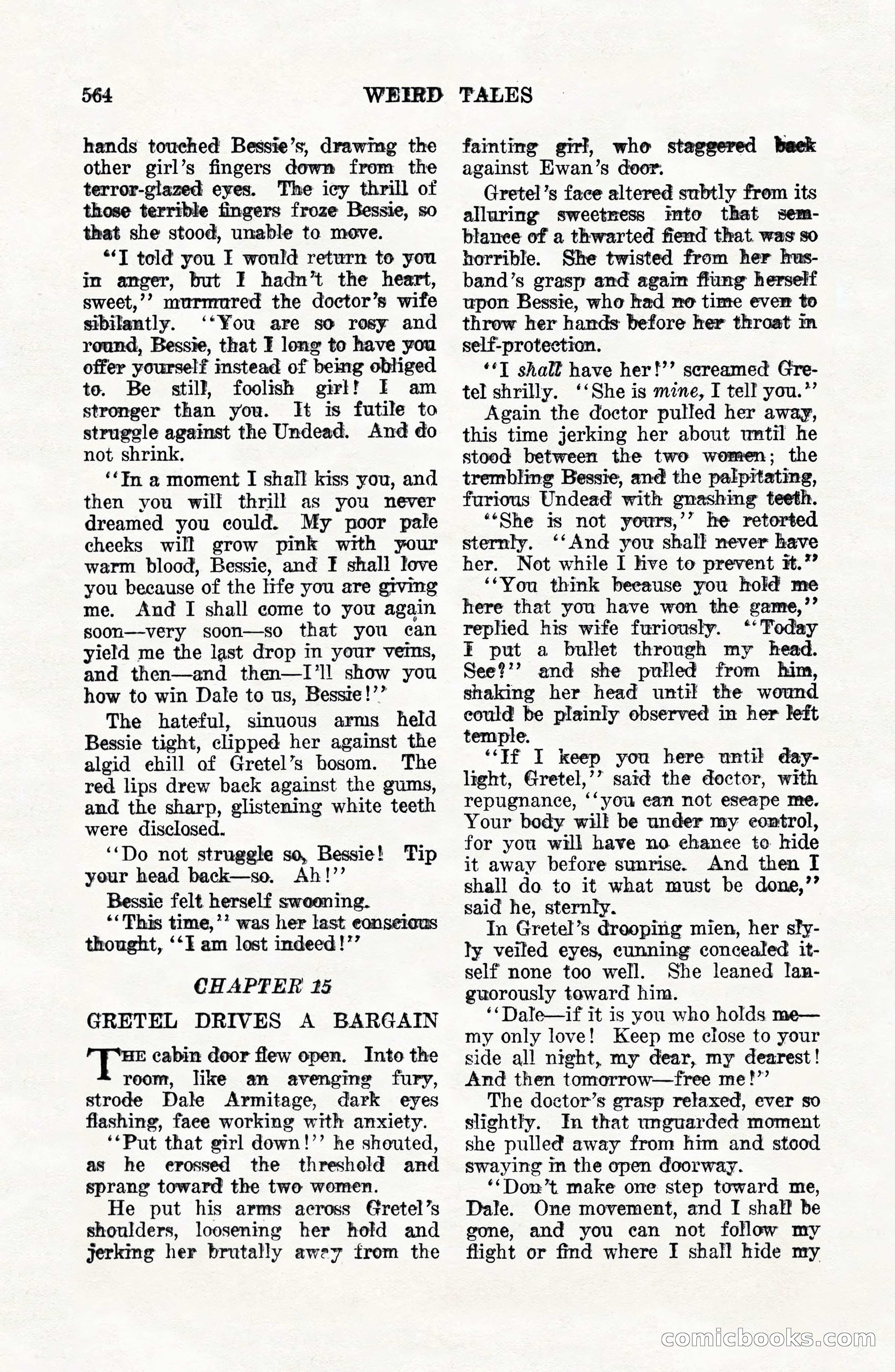 Weird Tales, Vol. VIII, No. 4 — page 134 of 148