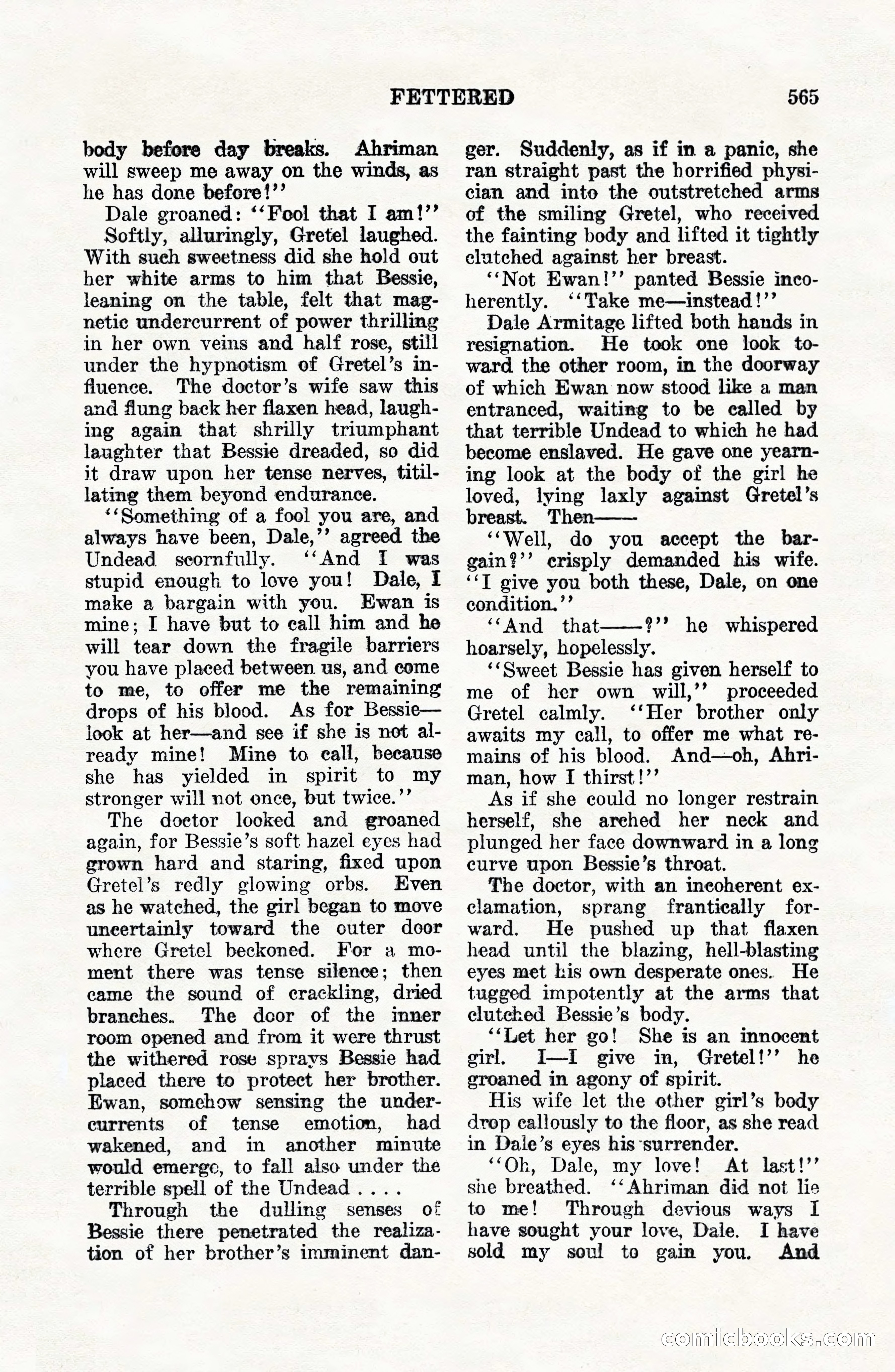 Weird Tales, Vol. VIII, No. 4 — page 135 of 148