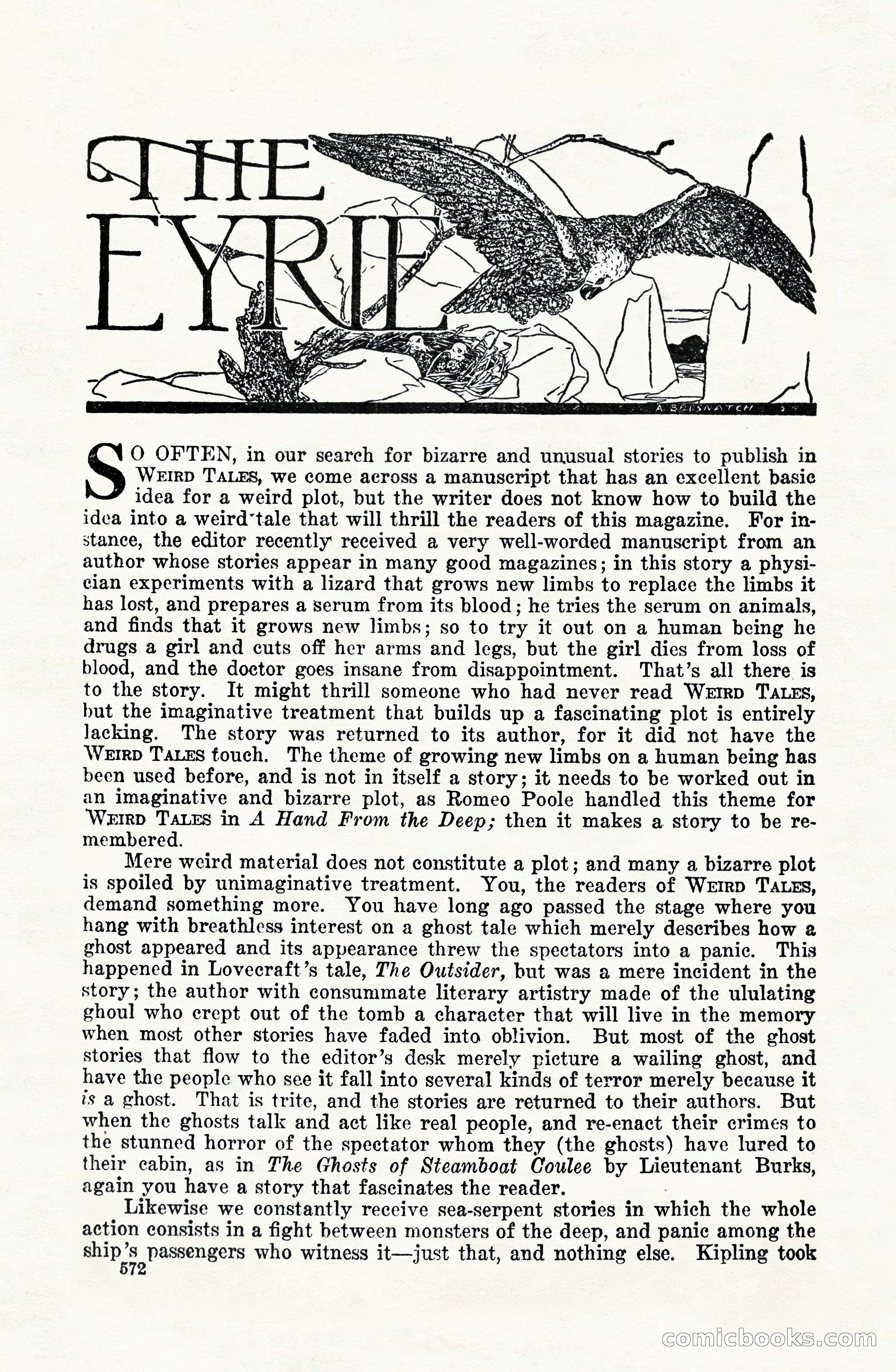 Weird Tales, Vol. VIII, No. 4 — page 142 of 148