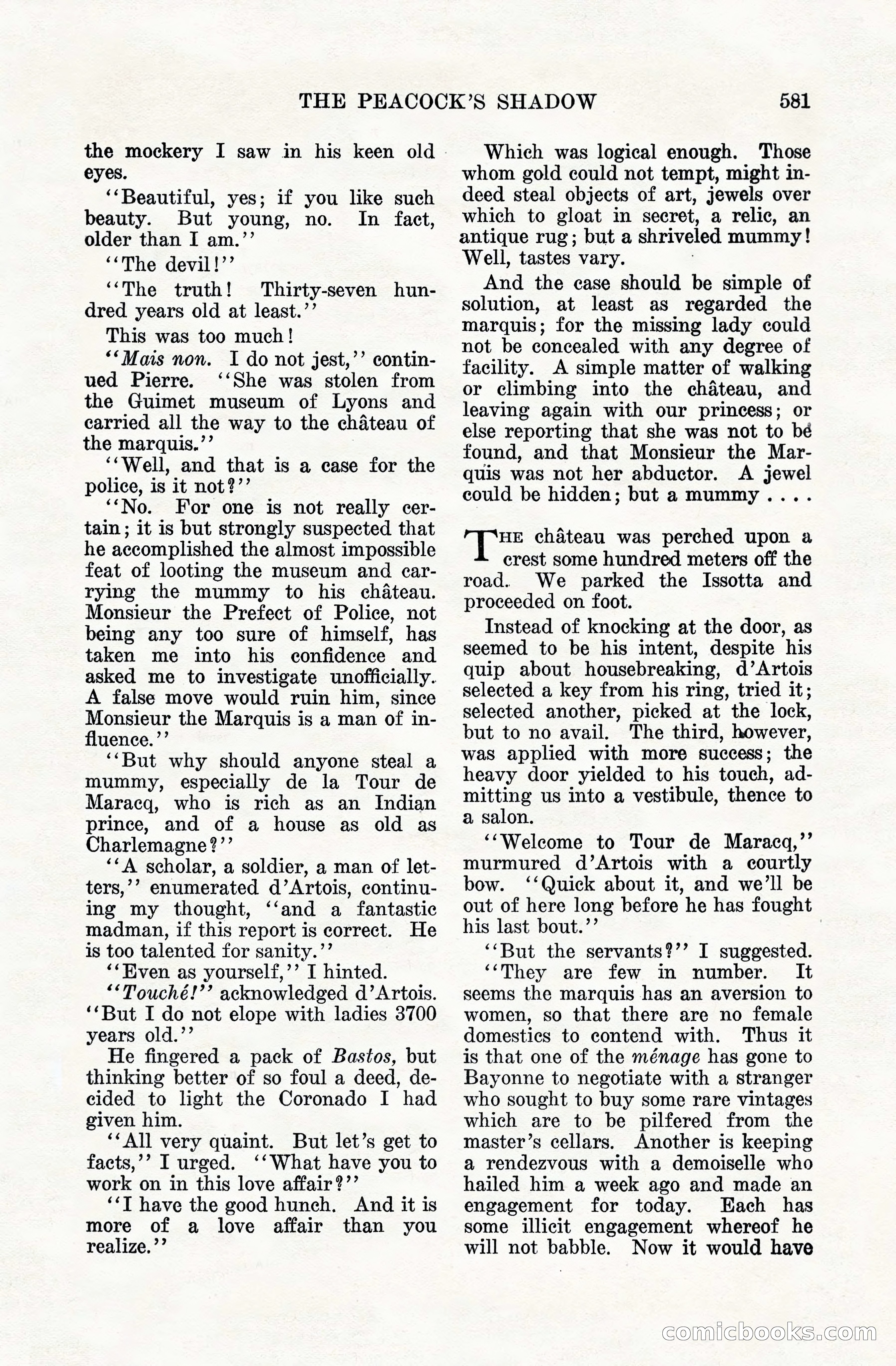 Weird Tales, Vol. VIII, No. 5 — page 7 of 148