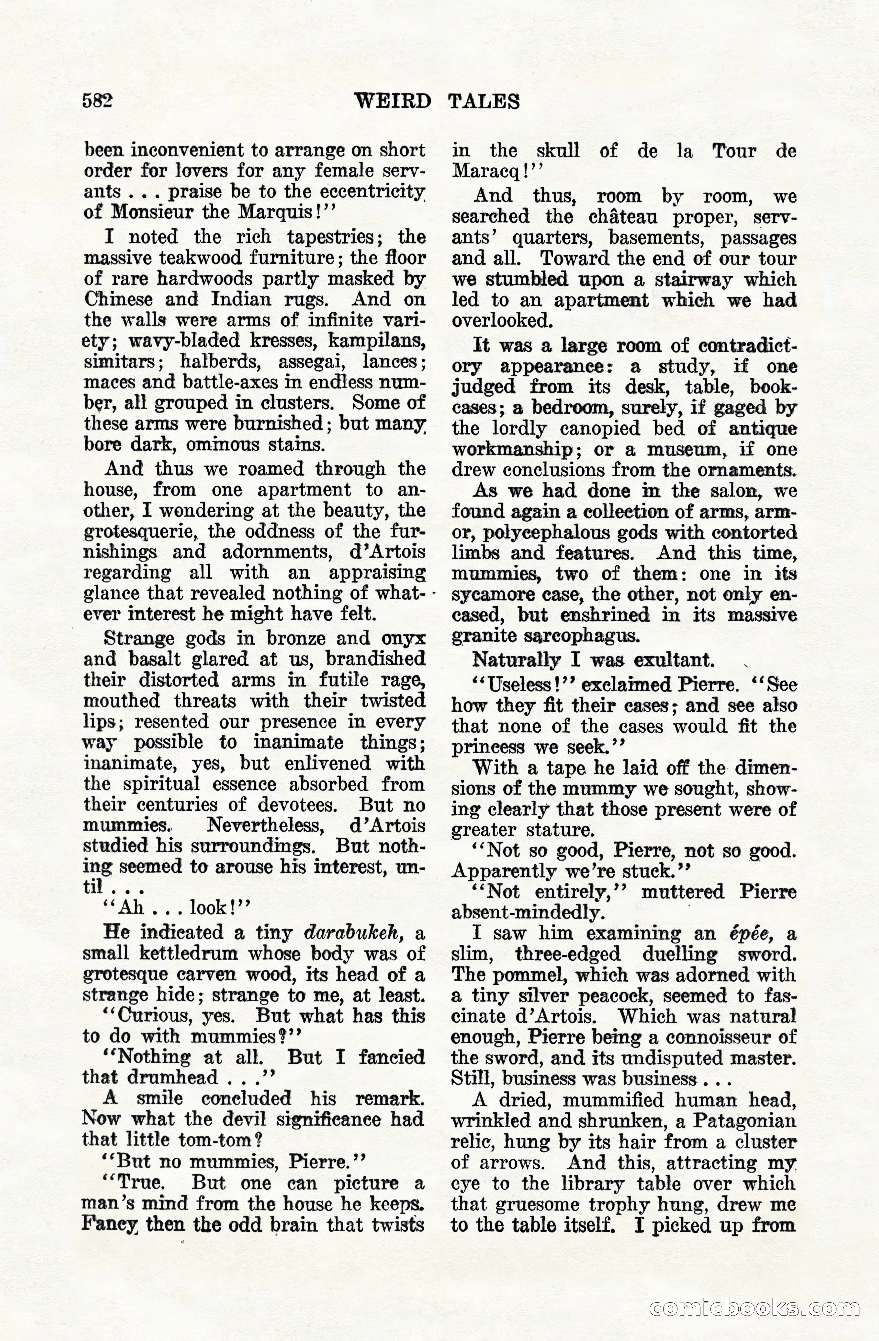 Weird Tales, Vol. VIII, No. 5 — page 8 of 148