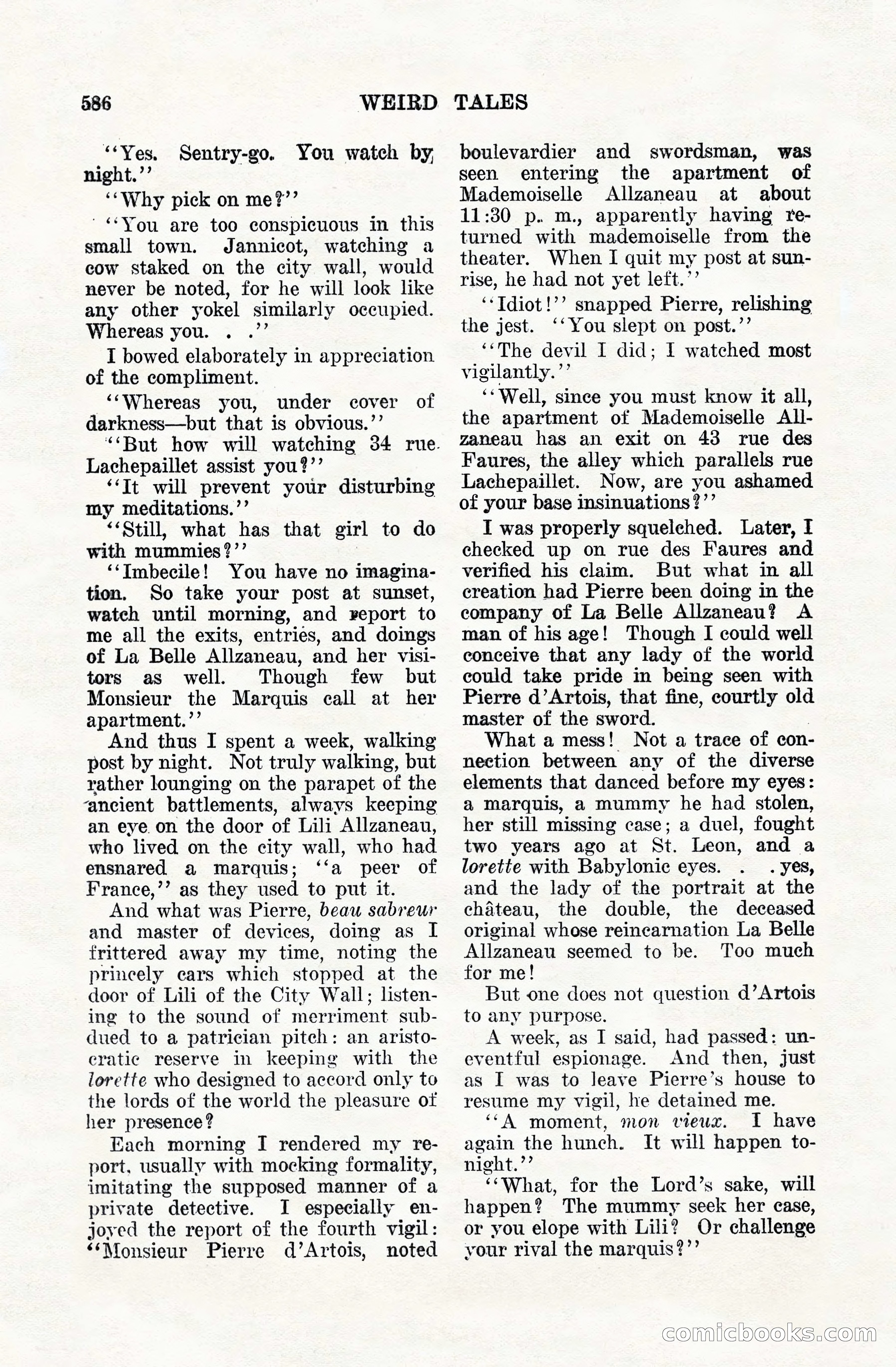 Weird Tales, Vol. VIII, No. 5 — page 12 of 148