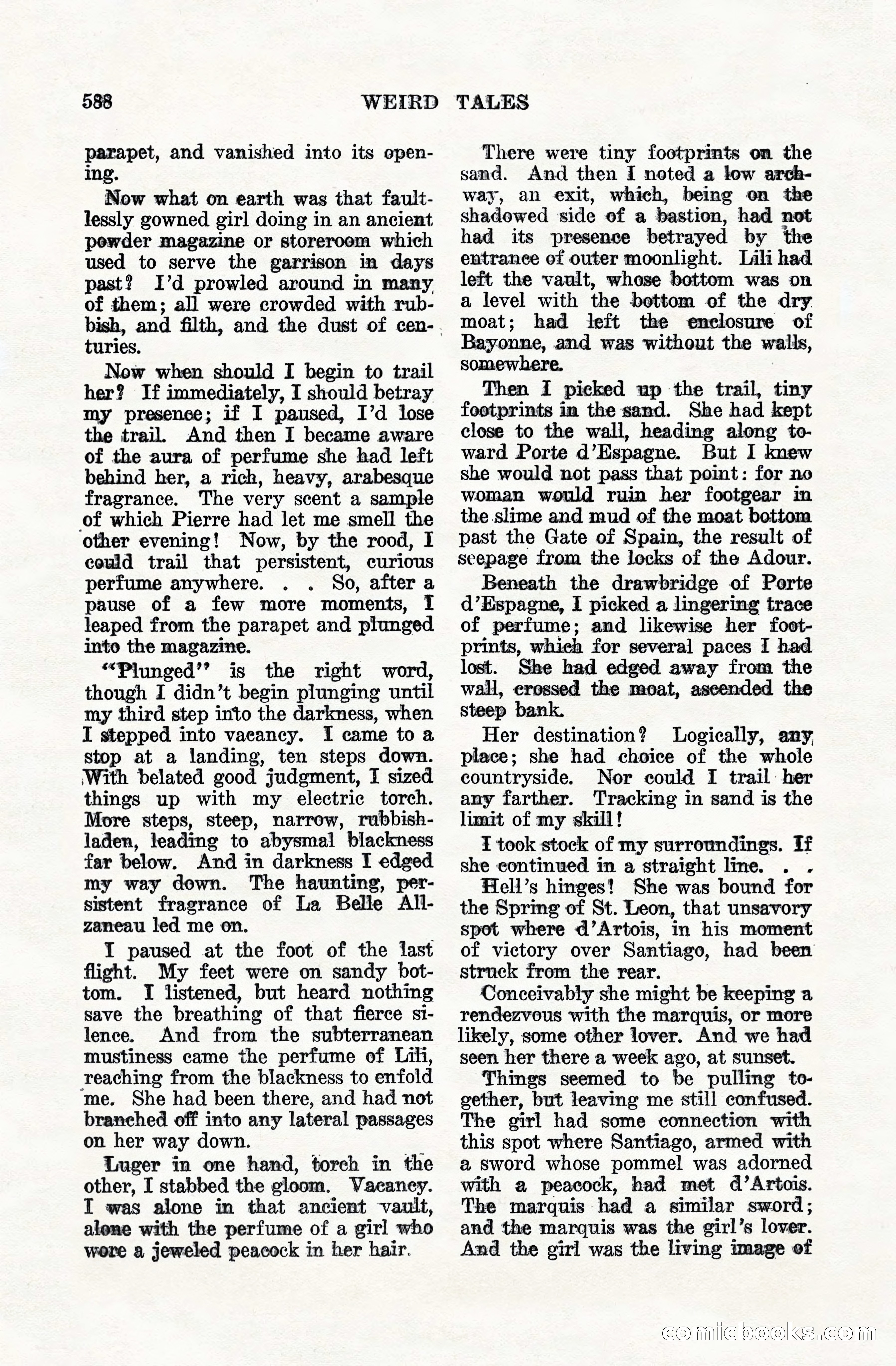 Weird Tales, Vol. VIII, No. 5 — page 14 of 148