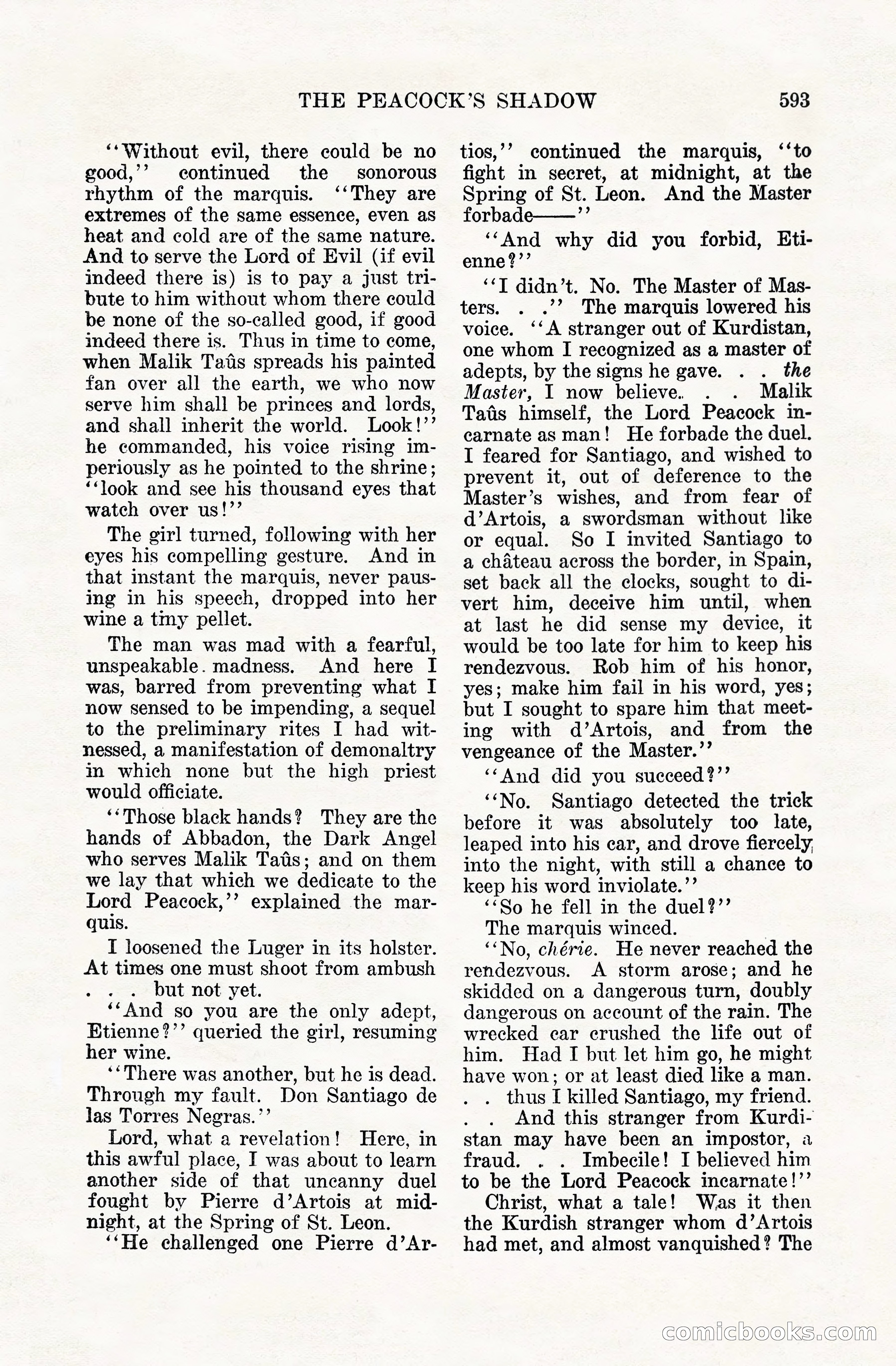 Weird Tales, Vol. VIII, No. 5 — page 19 of 148