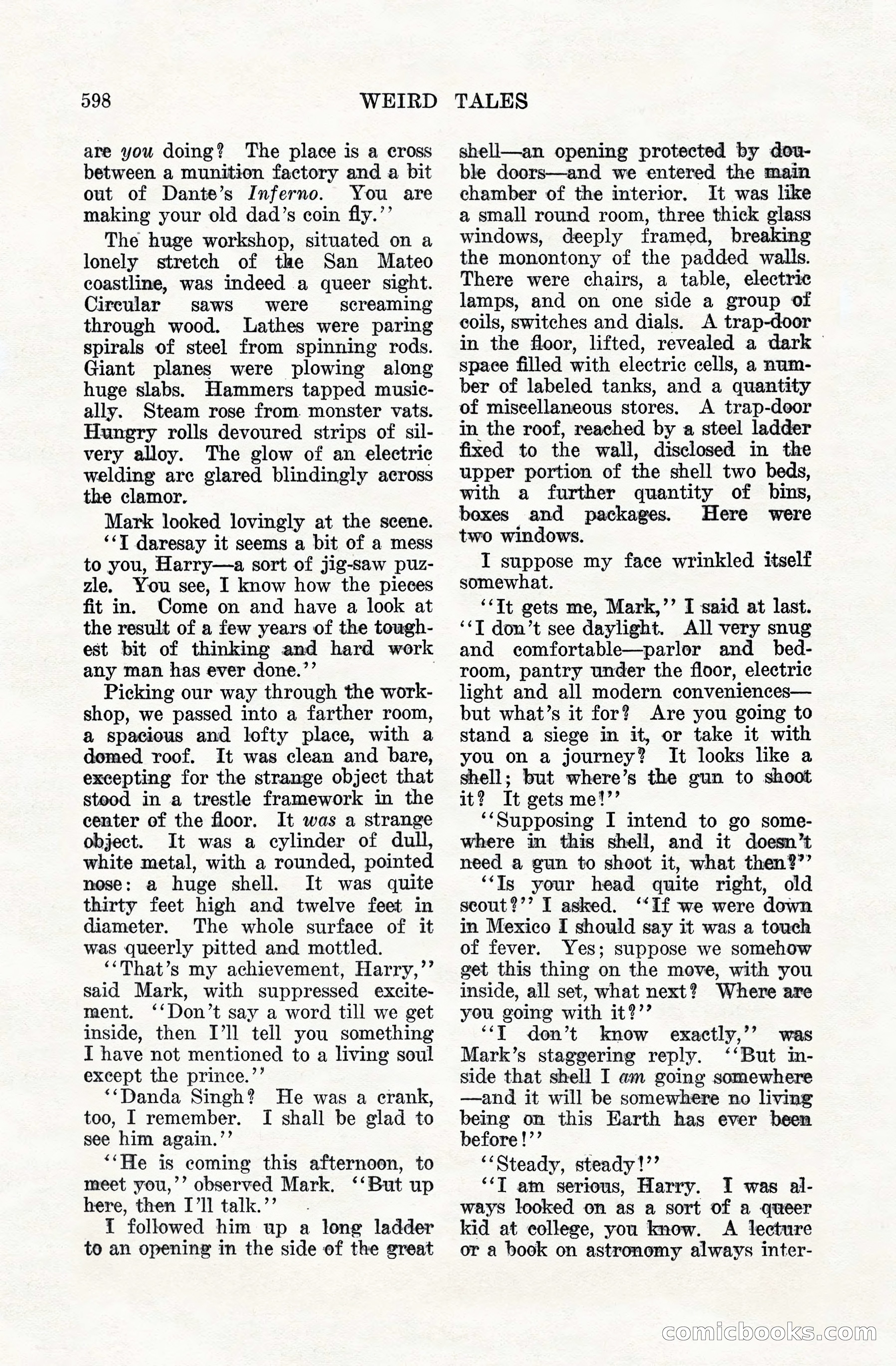 Weird Tales, Vol. VIII, No. 5 — page 24 of 148
