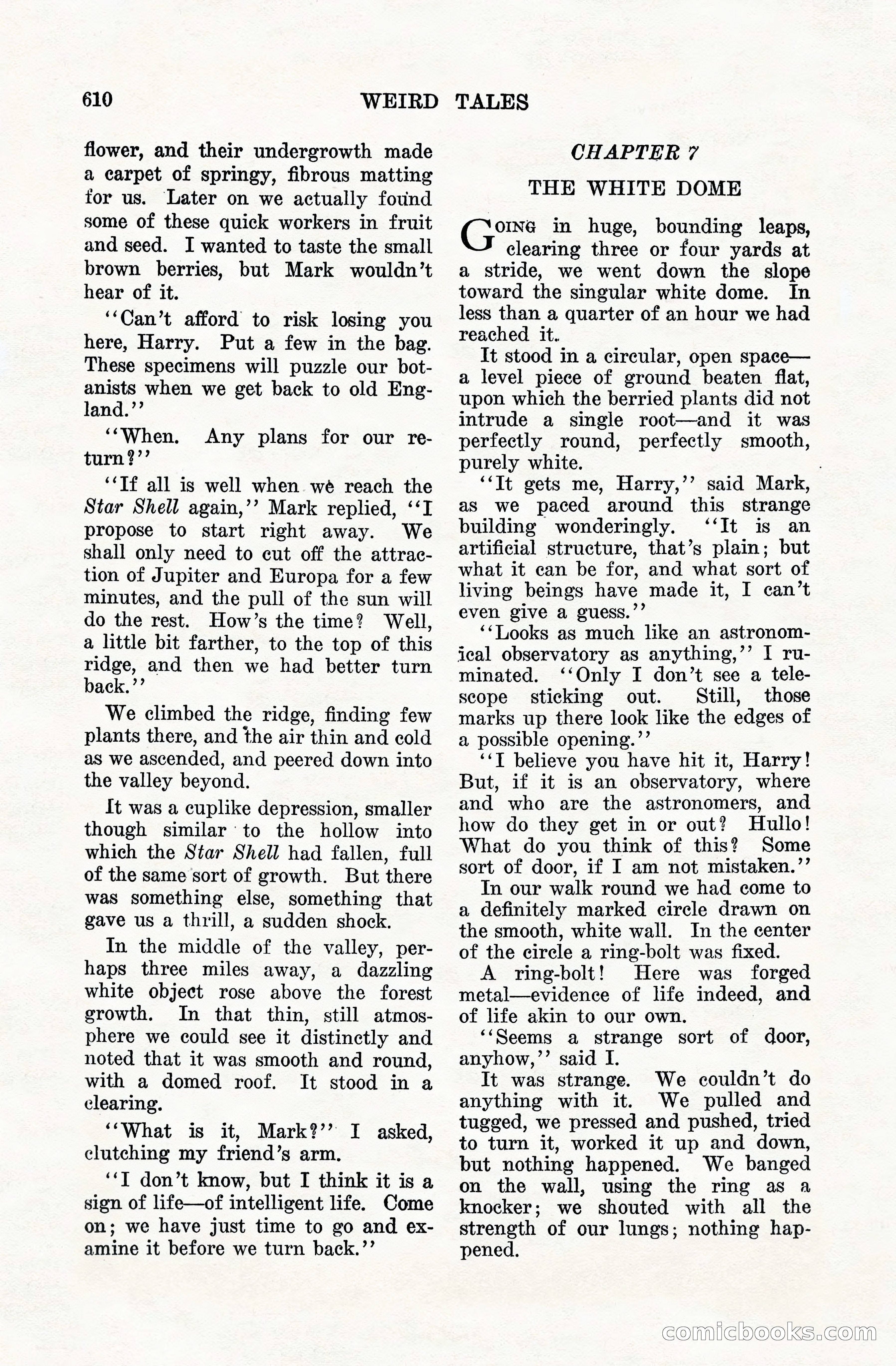Weird Tales, Vol. VIII, No. 5 — page 36 of 148