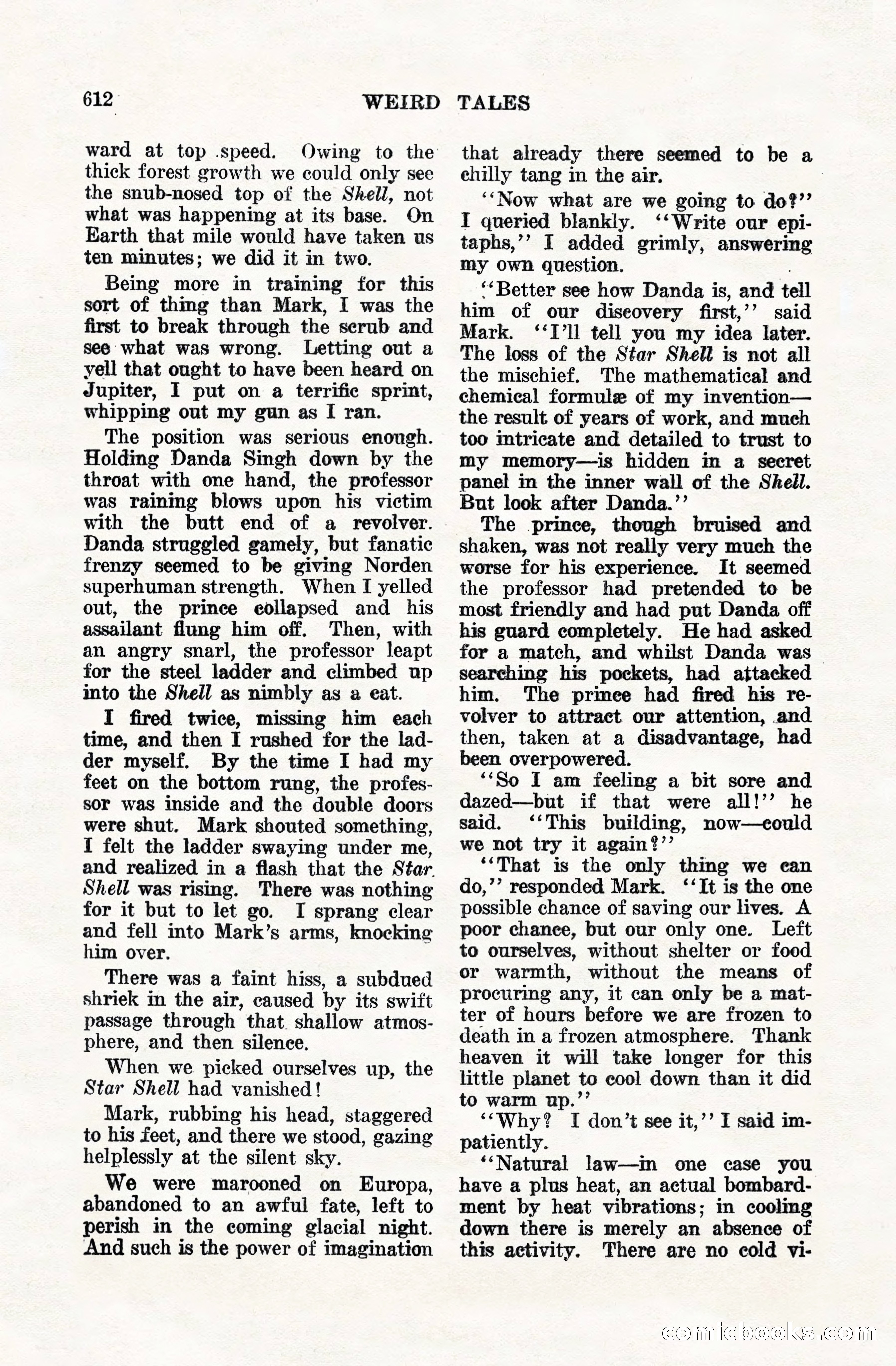 Weird Tales, Vol. VIII, No. 5 — page 38 of 148