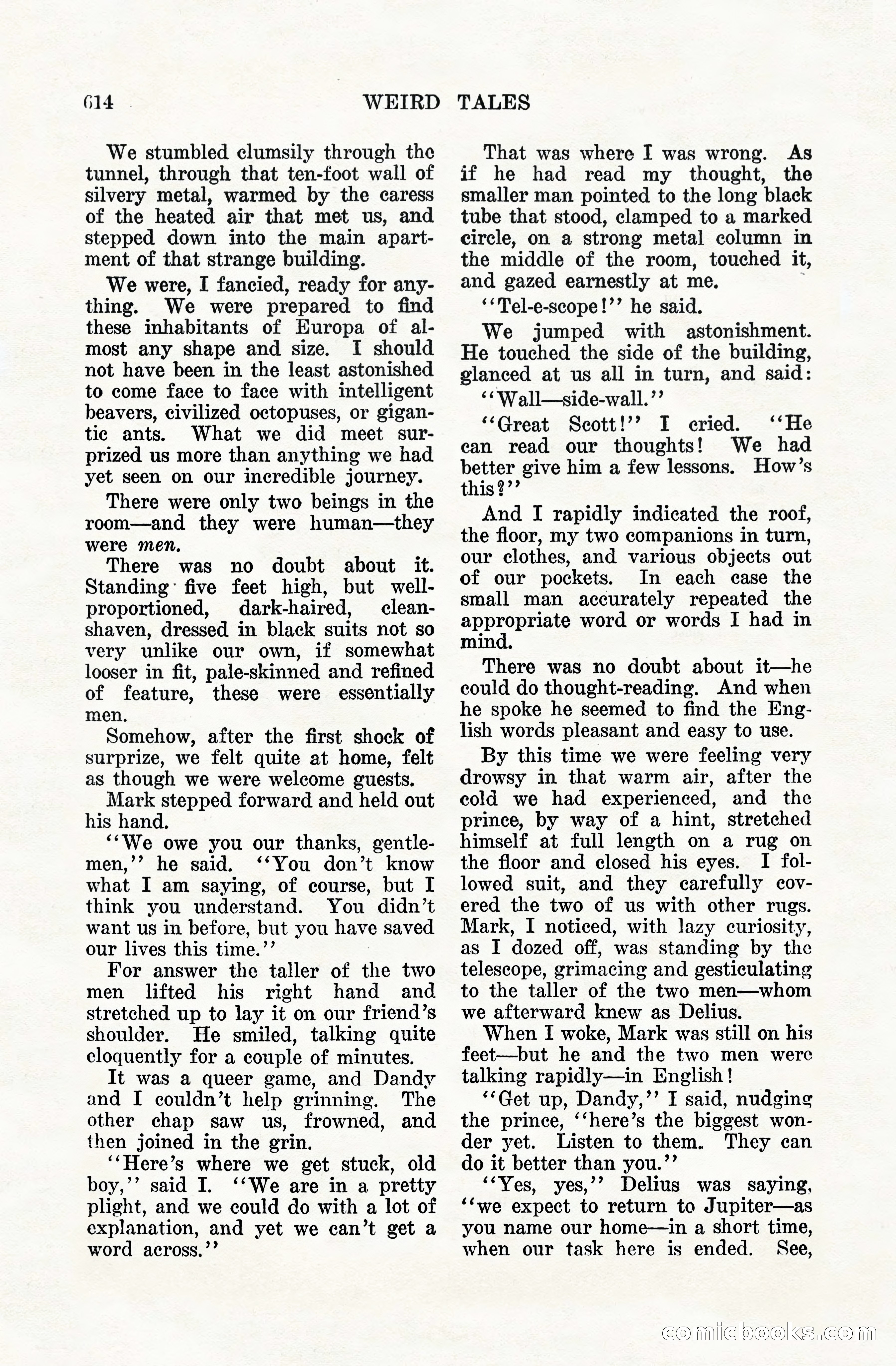 Weird Tales, Vol. VIII, No. 5 — page 40 of 148
