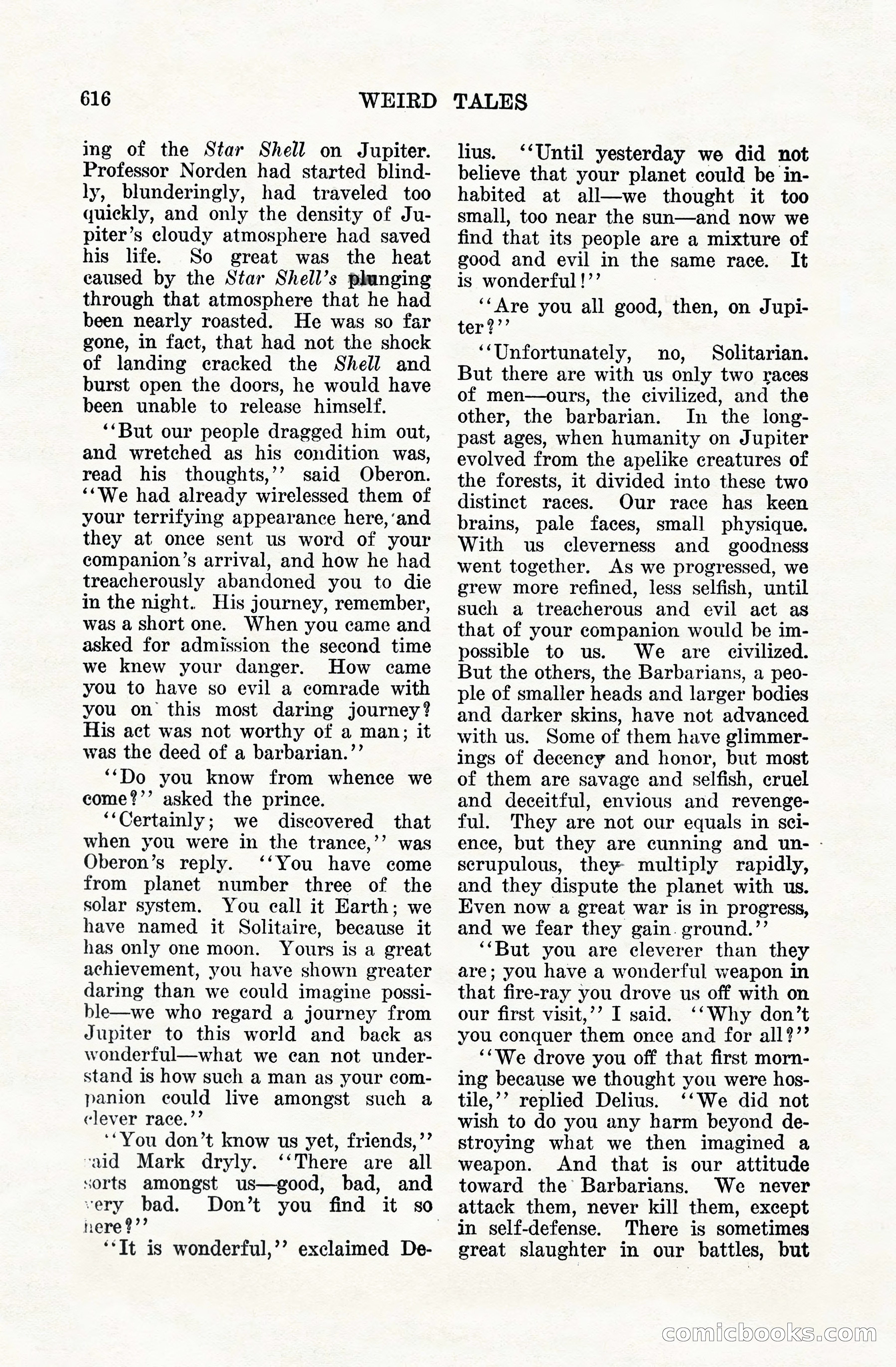 Weird Tales, Vol. VIII, No. 5 — page 42 of 148