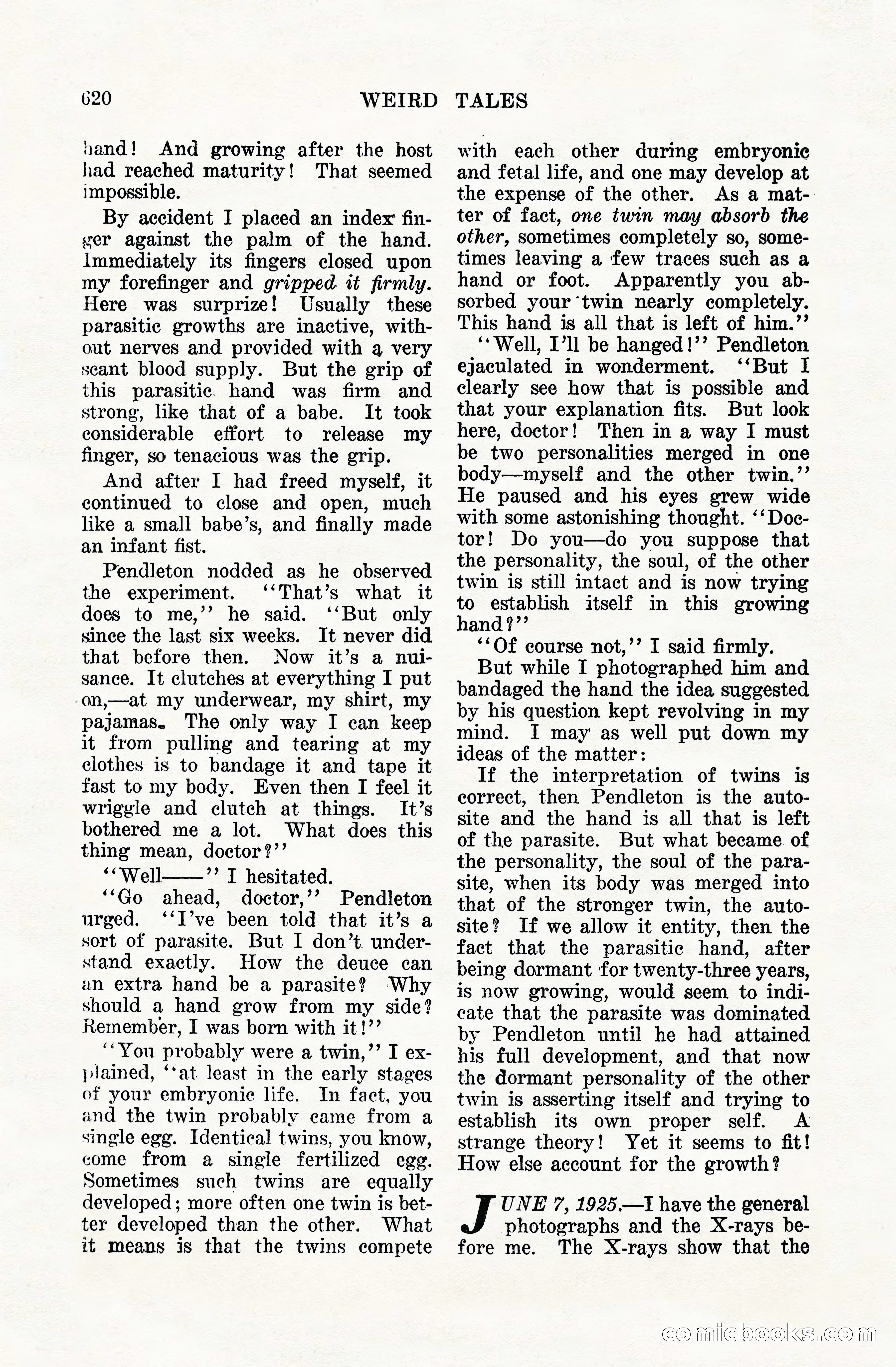 Weird Tales, Vol. VIII, No. 5 — page 46 of 148