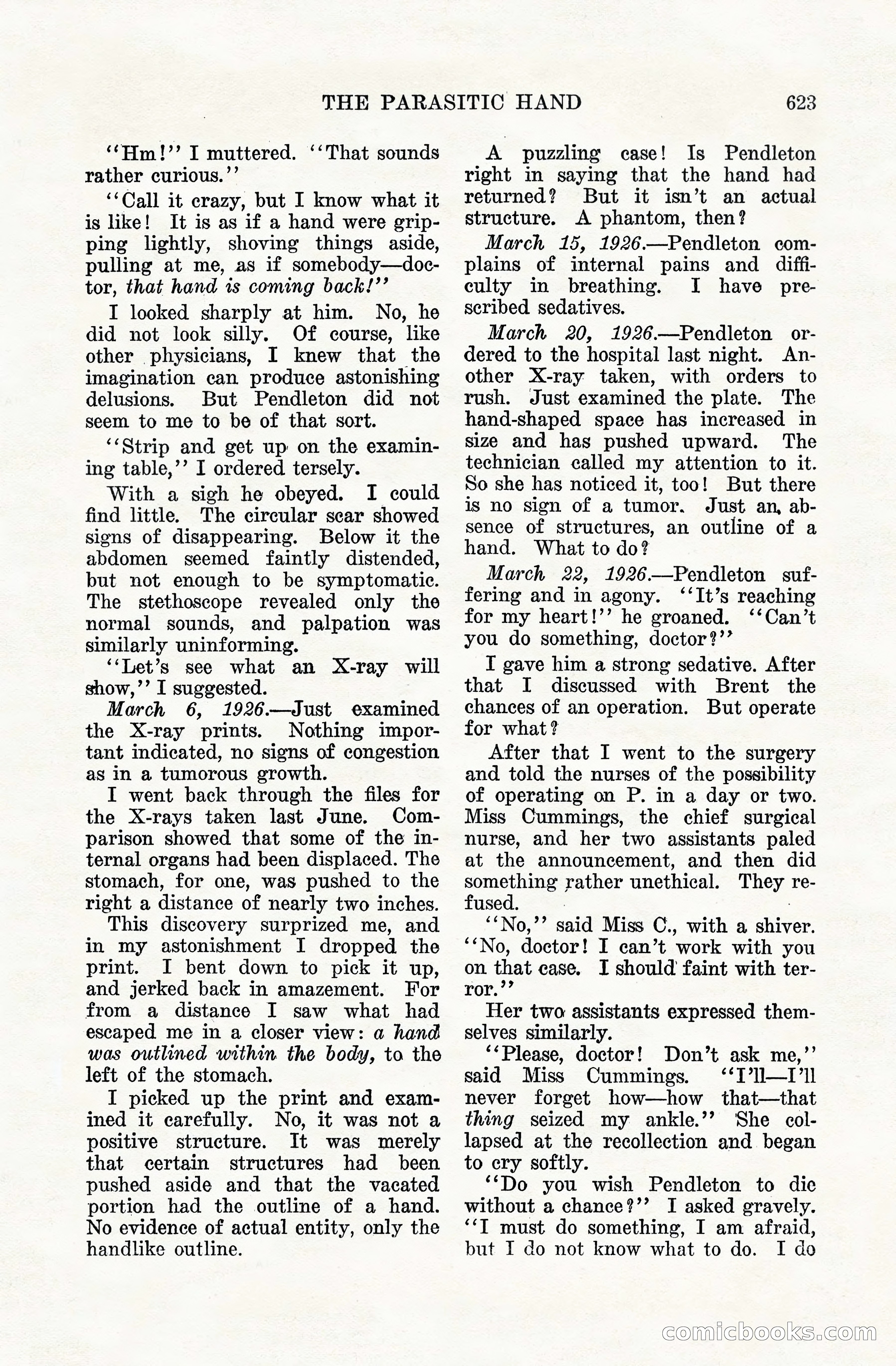 Weird Tales, Vol. VIII, No. 5 — page 49 of 148