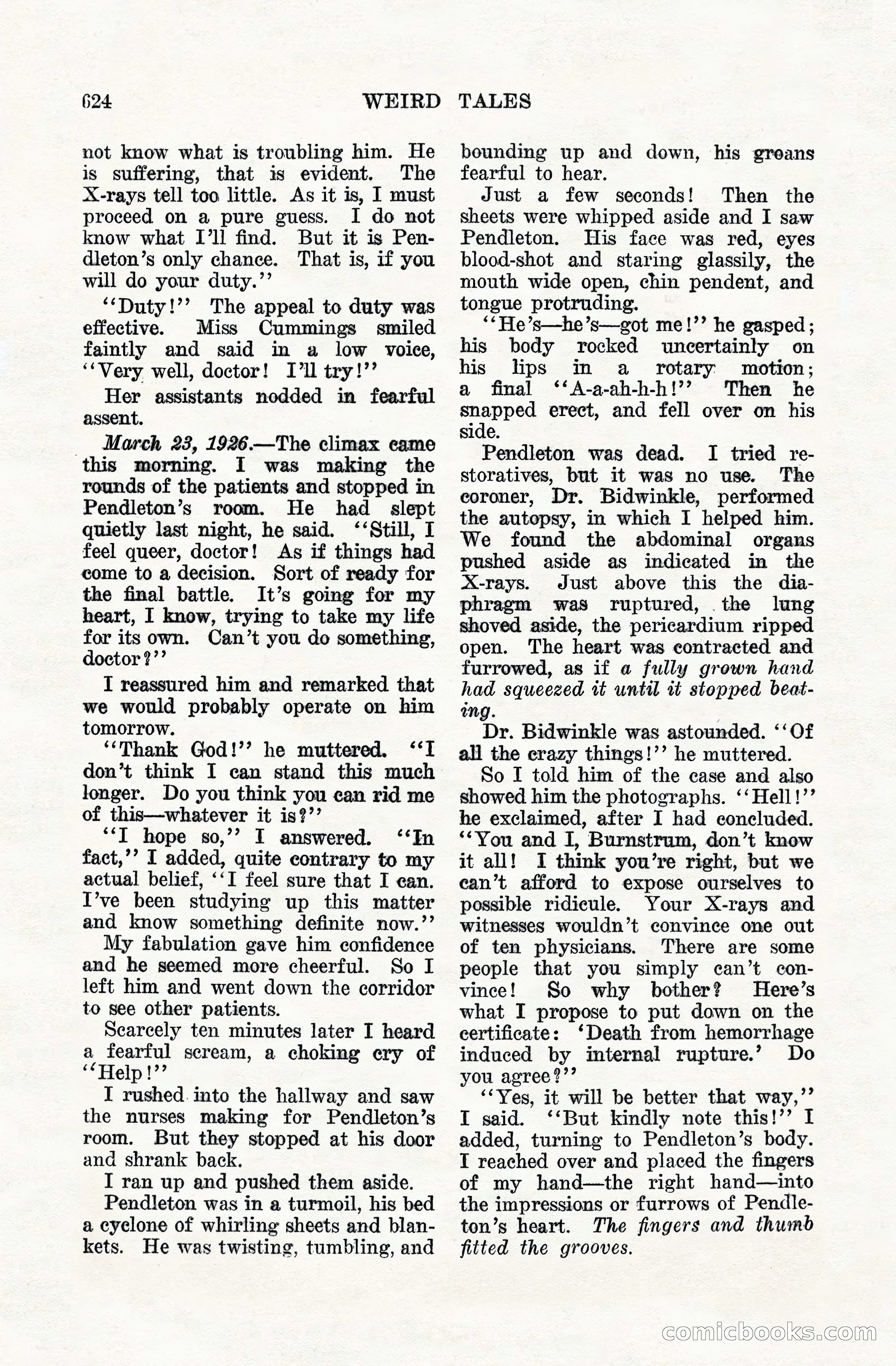 Weird Tales, Vol. VIII, No. 5 — page 50 of 148