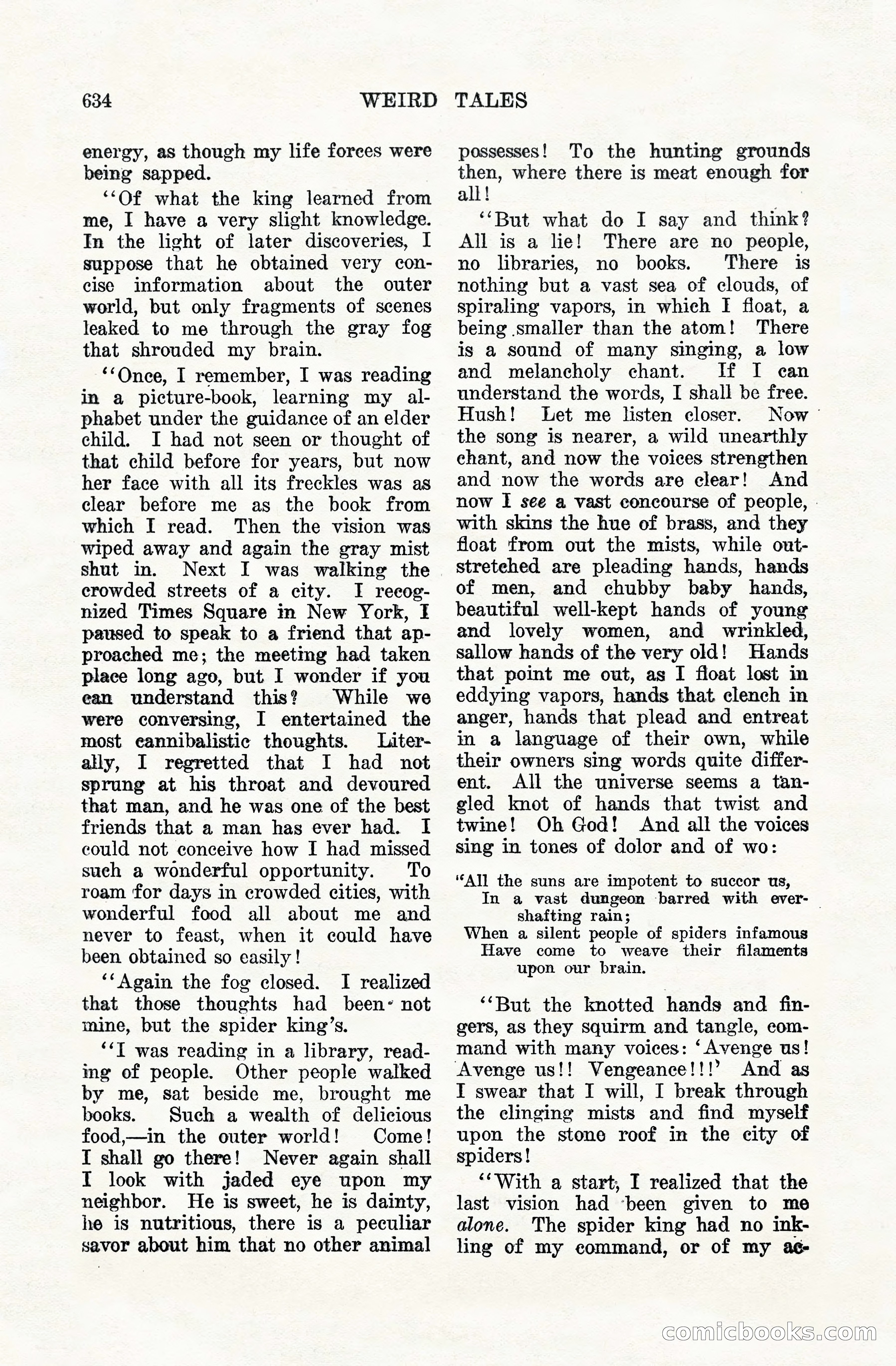 Weird Tales, Vol. VIII, No. 5 — page 60 of 148