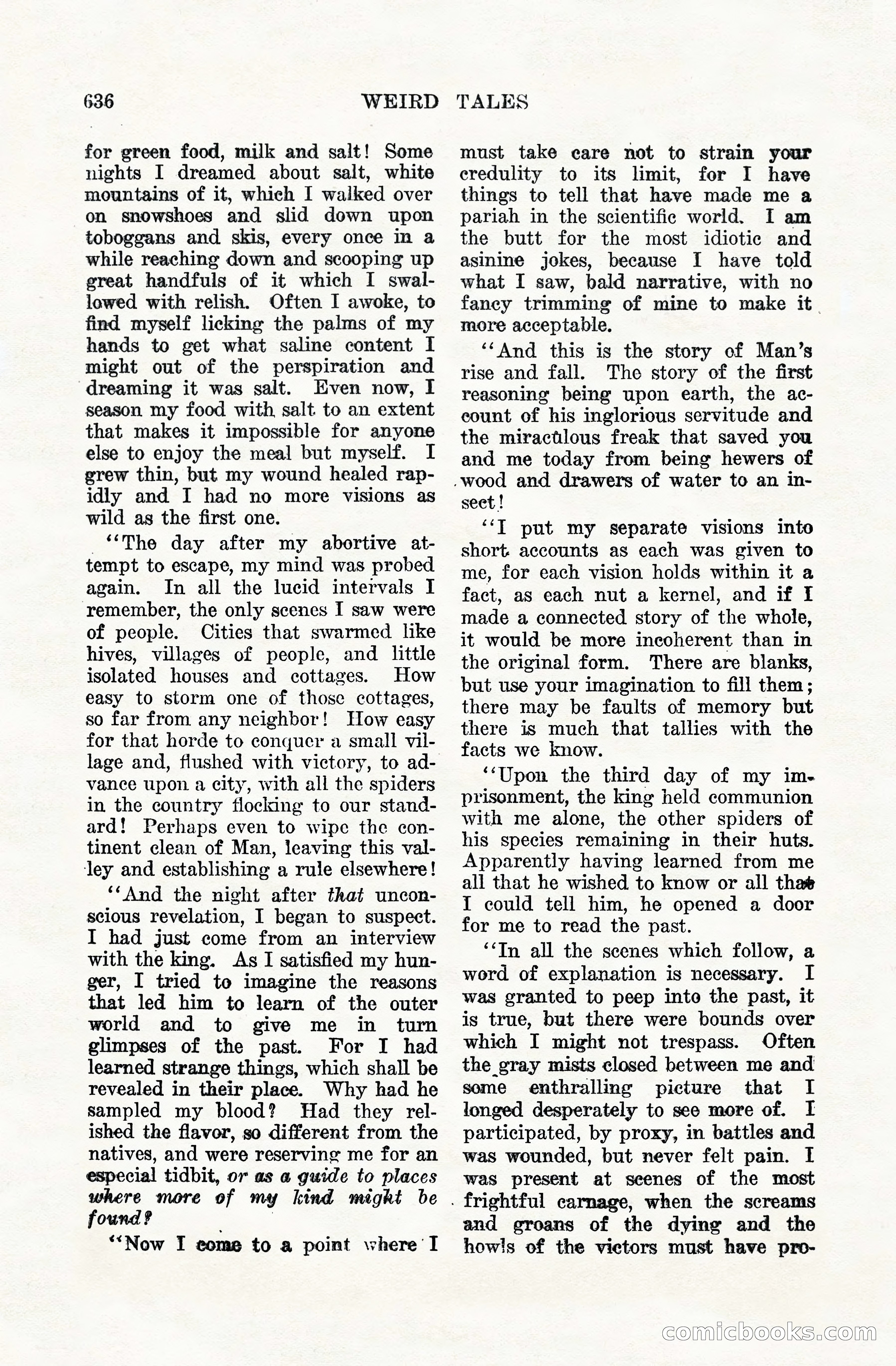 Weird Tales, Vol. VIII, No. 5 — page 62 of 148