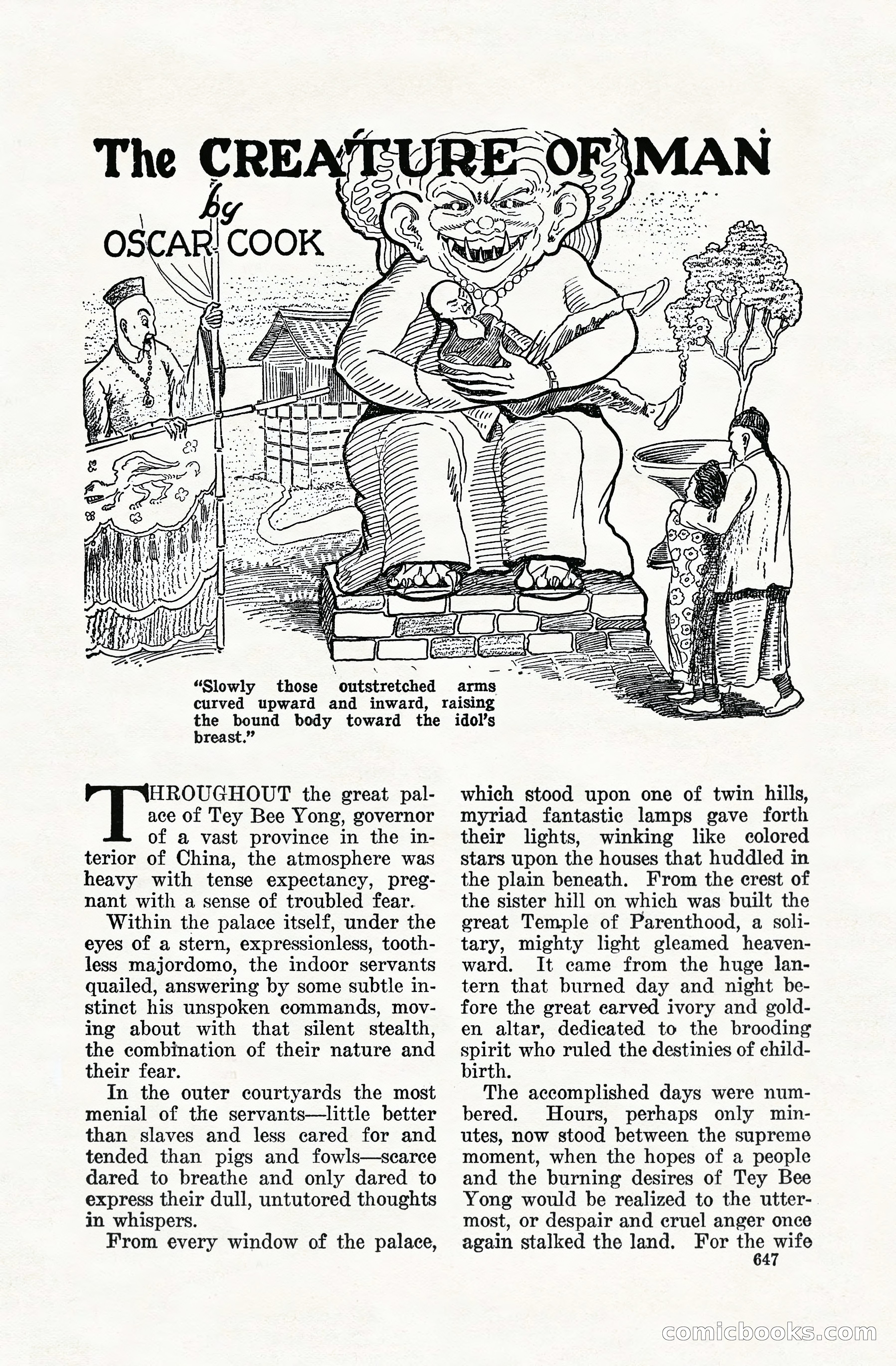 Weird Tales, Vol. VIII, No. 5 — page 73 of 148