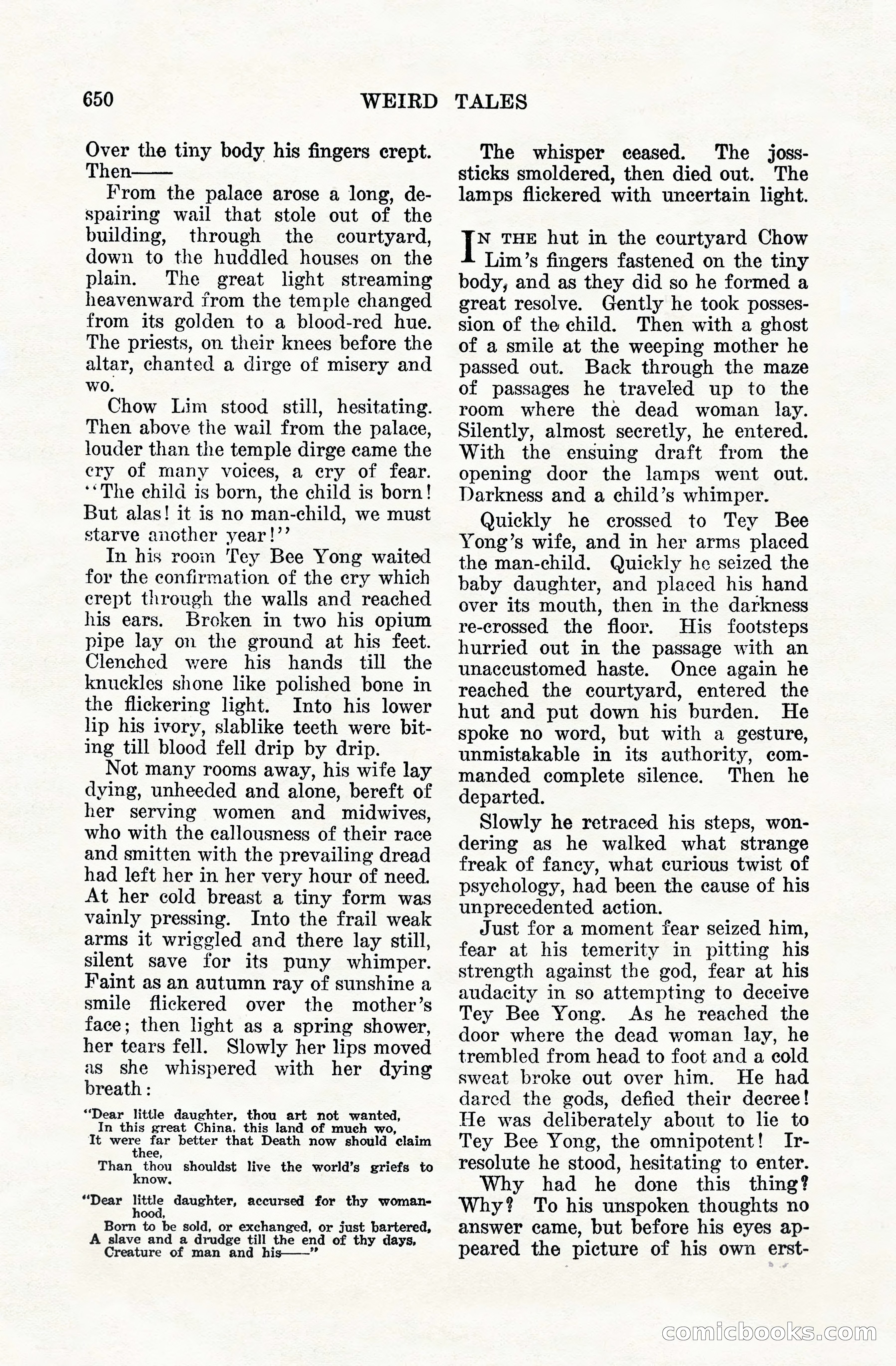 Weird Tales, Vol. VIII, No. 5 — page 76 of 148