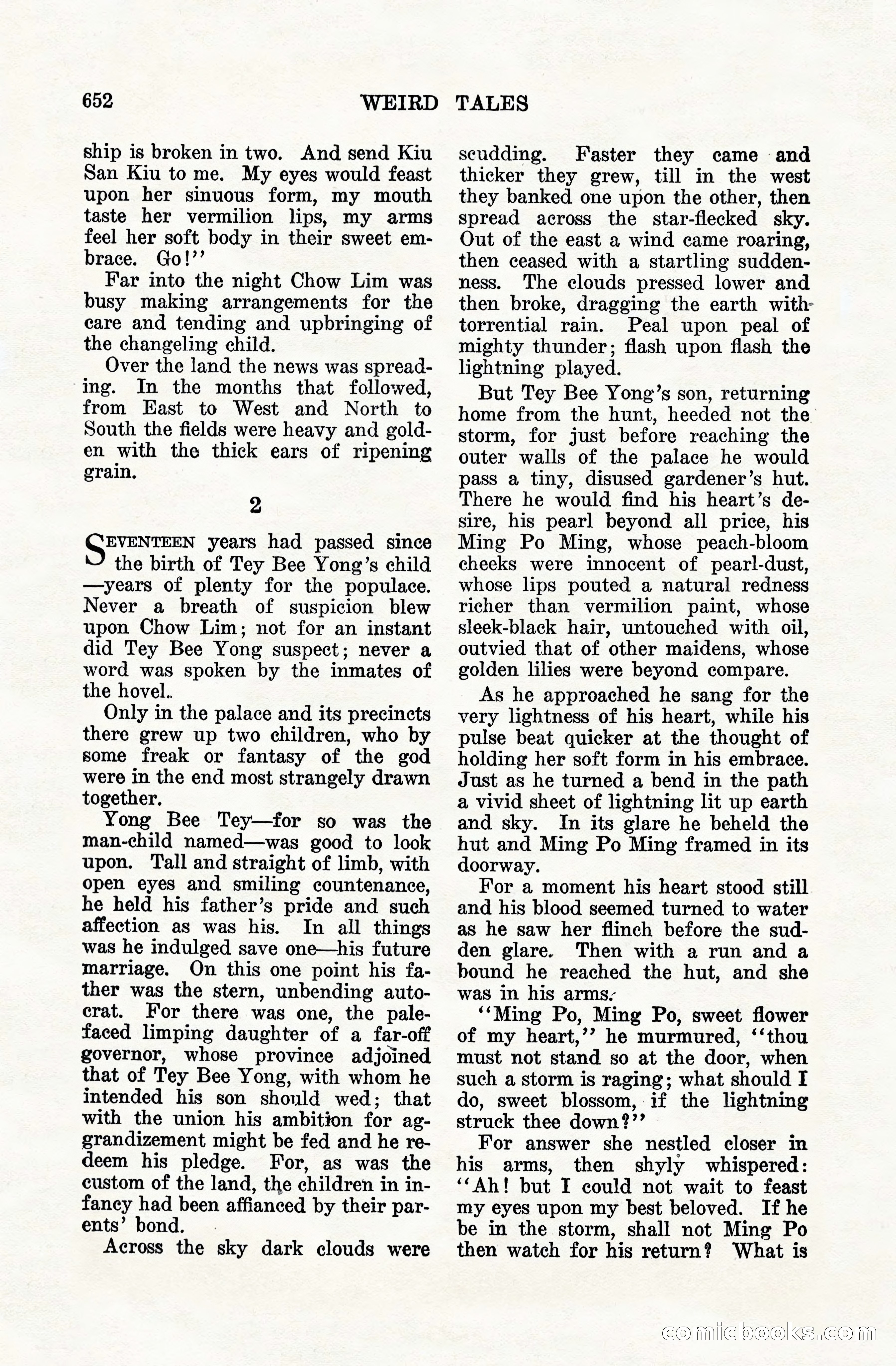 Weird Tales, Vol. VIII, No. 5 — page 78 of 148