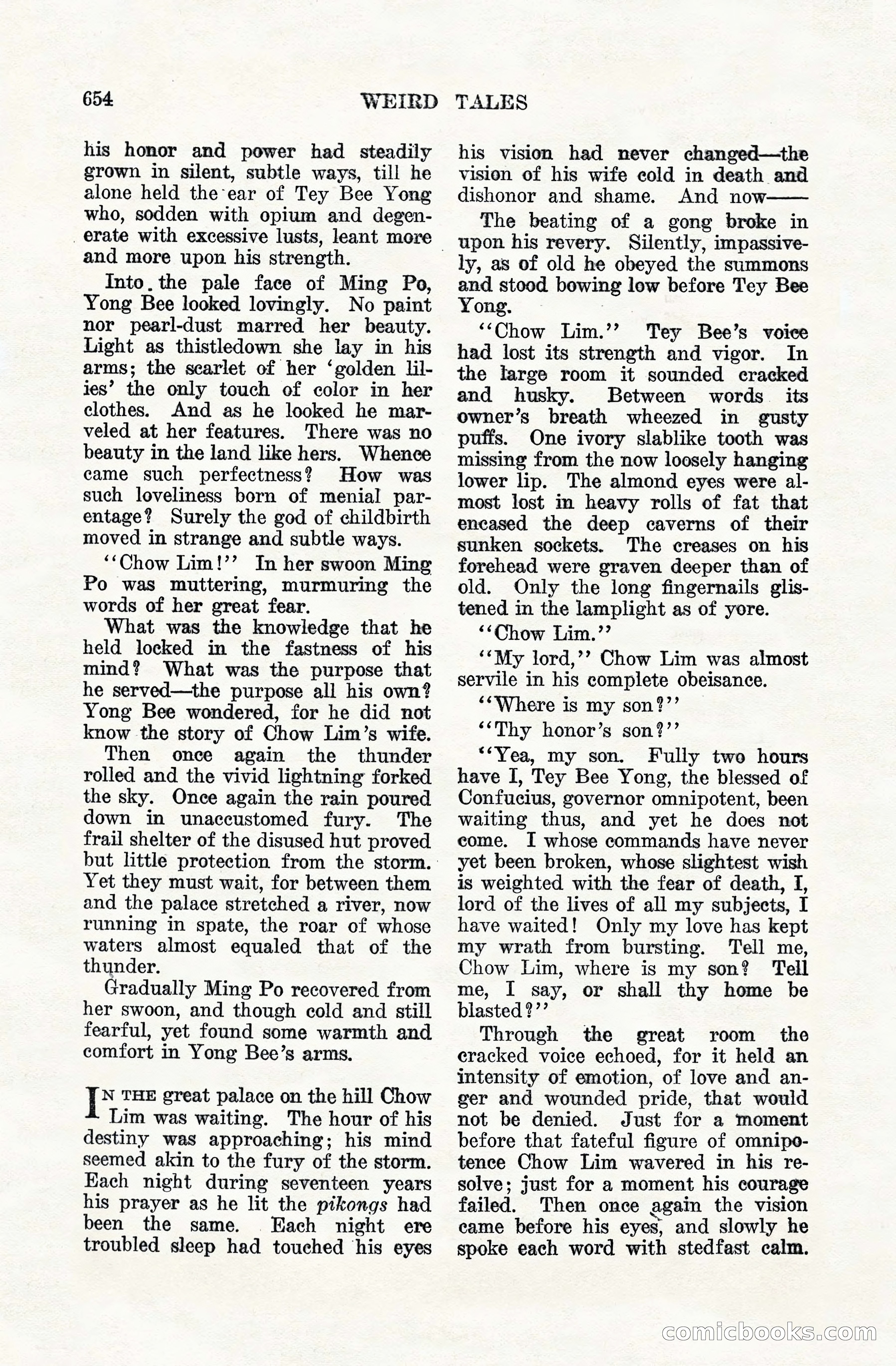 Weird Tales, Vol. VIII, No. 5 — page 80 of 148