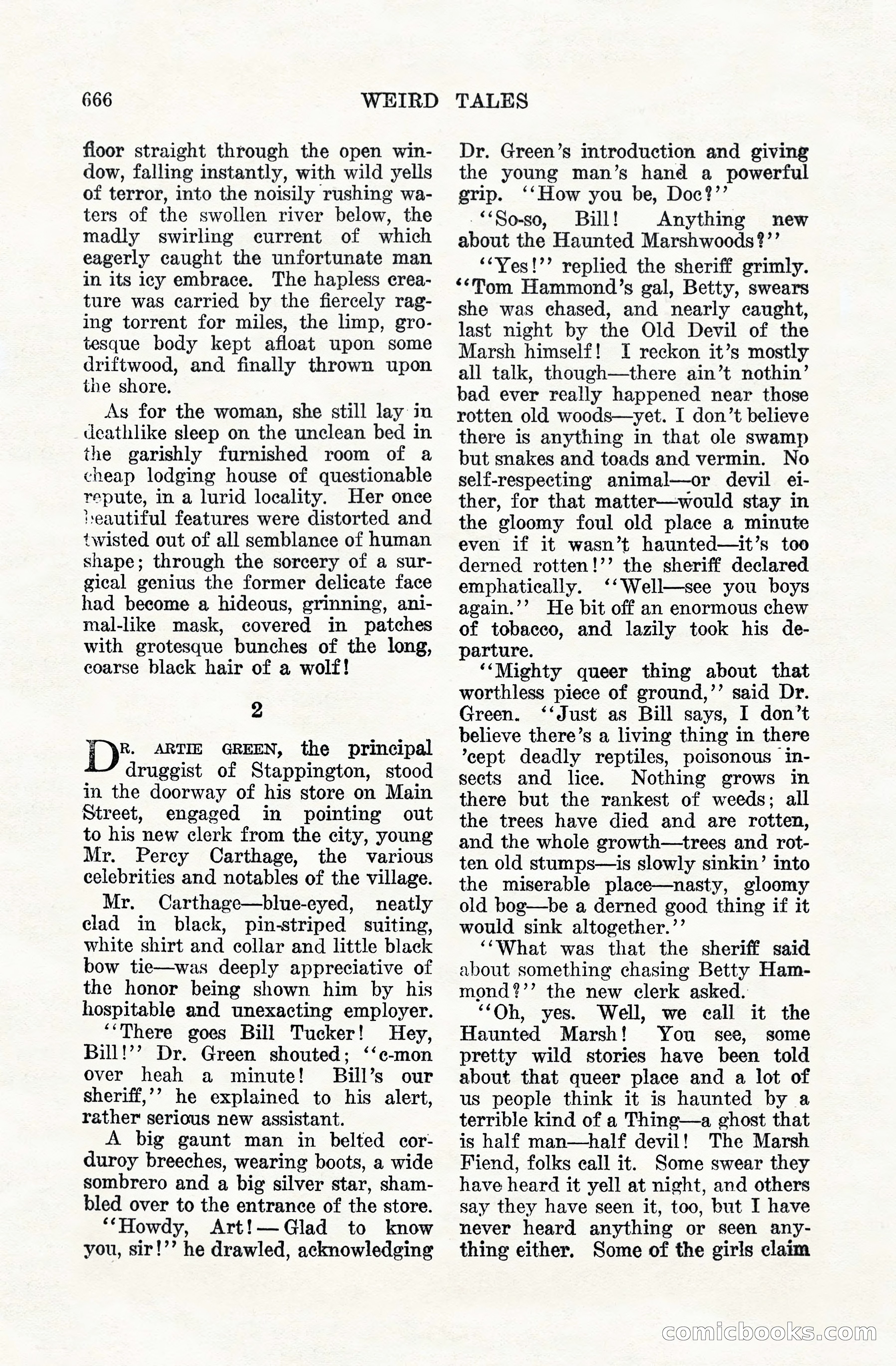 Weird Tales, Vol. VIII, No. 5 — page 92 of 148