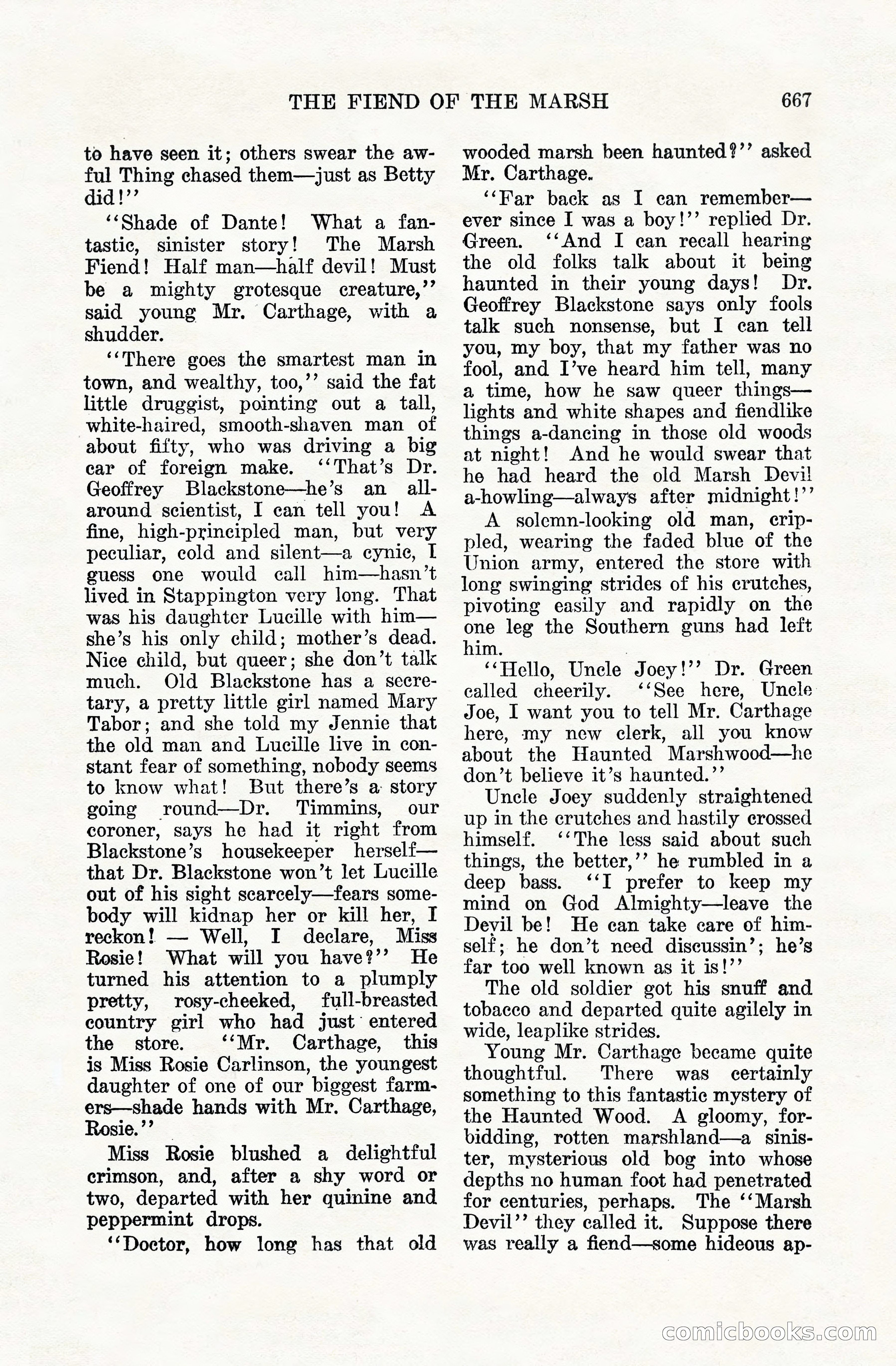 Weird Tales, Vol. VIII, No. 5 — page 93 of 148